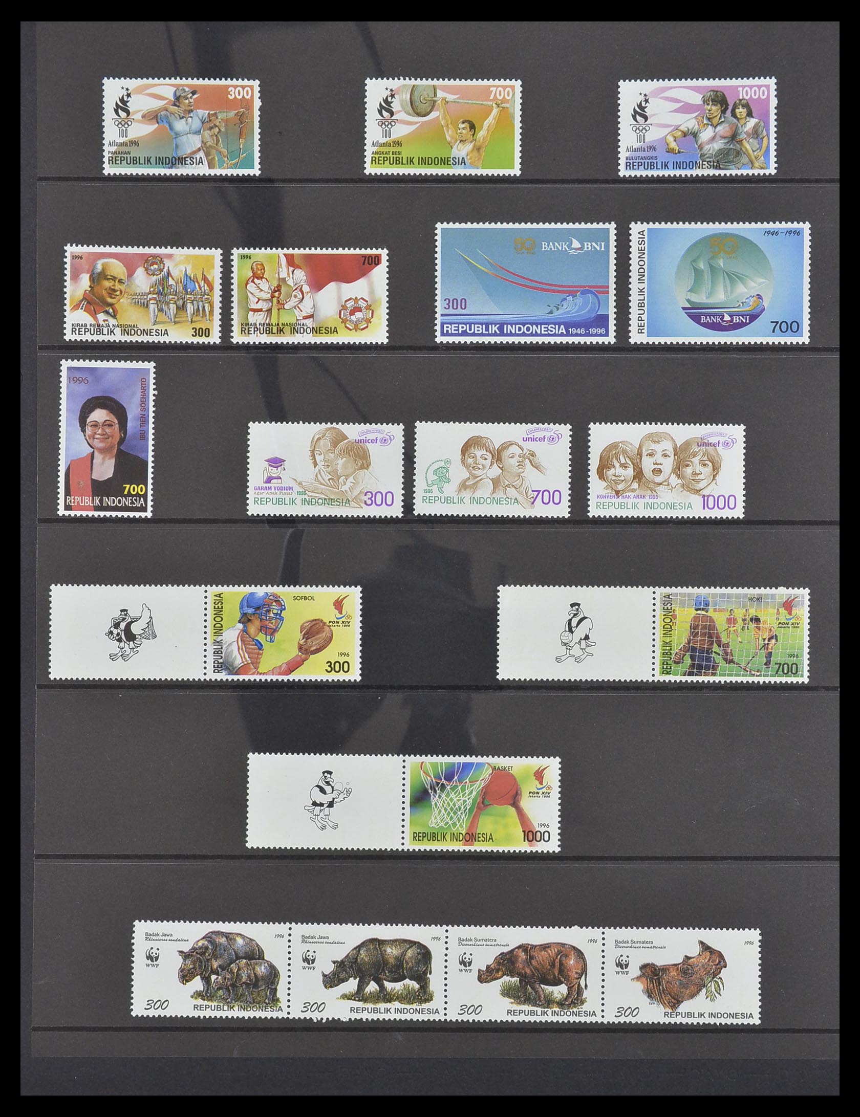 33483 125 - Postzegelverzameling 33483 Indonesië 1945-1999.