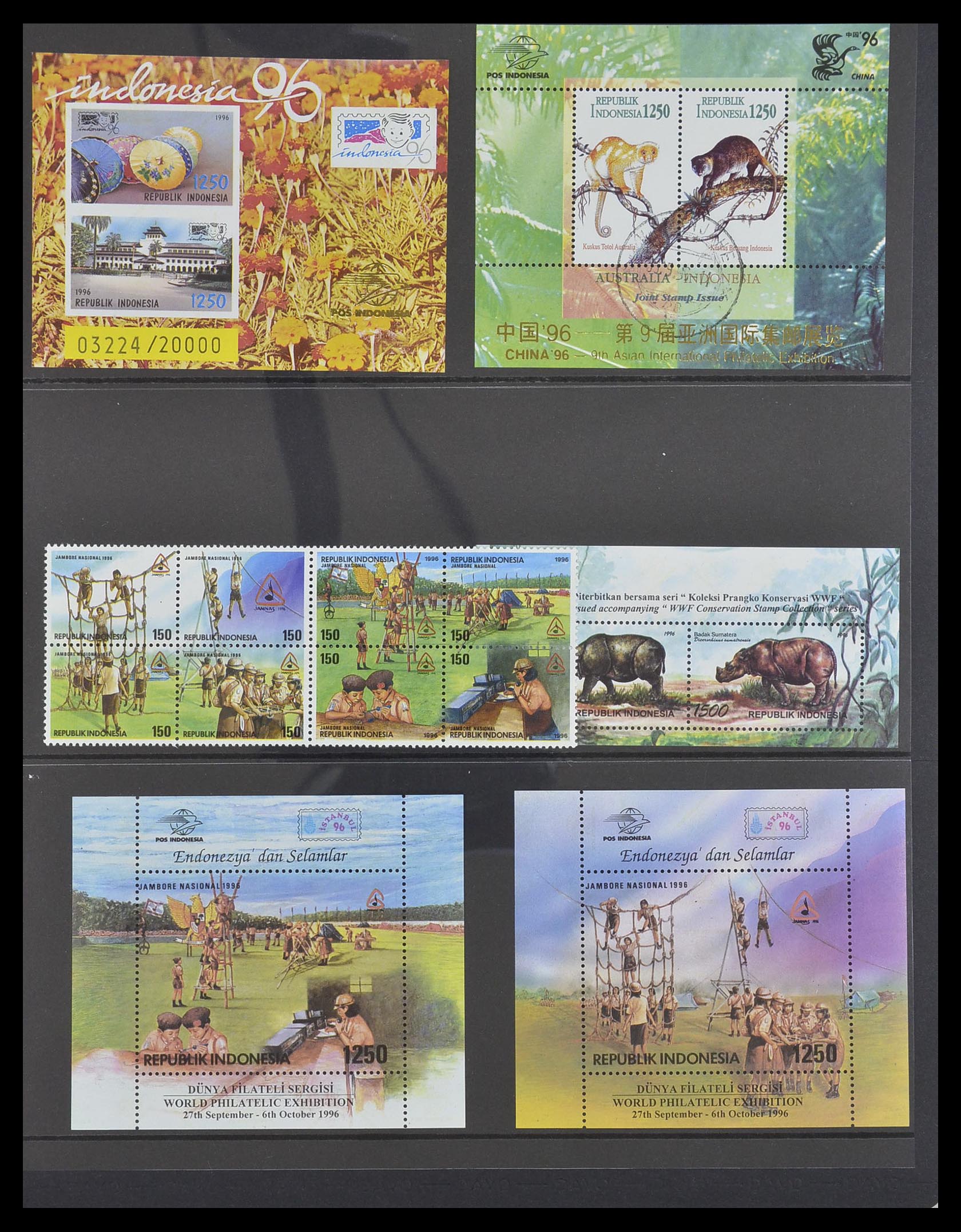 33483 127 - Stamp collection 33483 Indonesia 1945-1999.