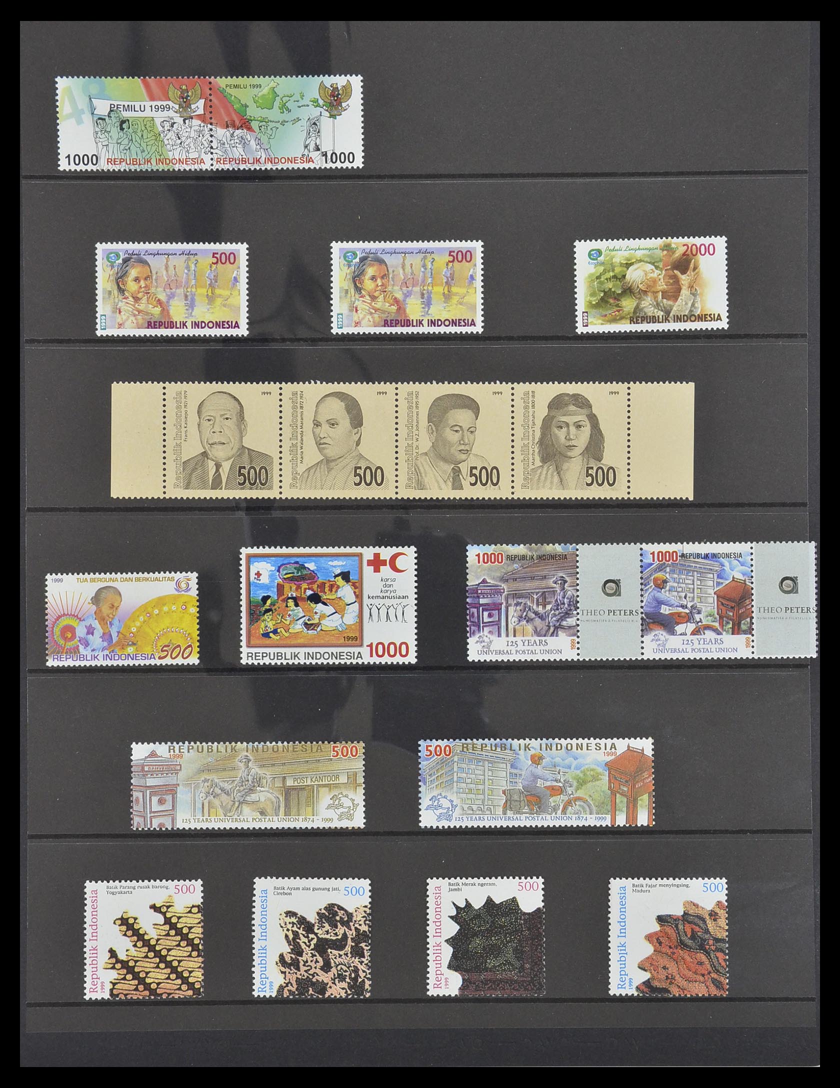 33483 142 - Postzegelverzameling 33483 Indonesië 1945-1999.