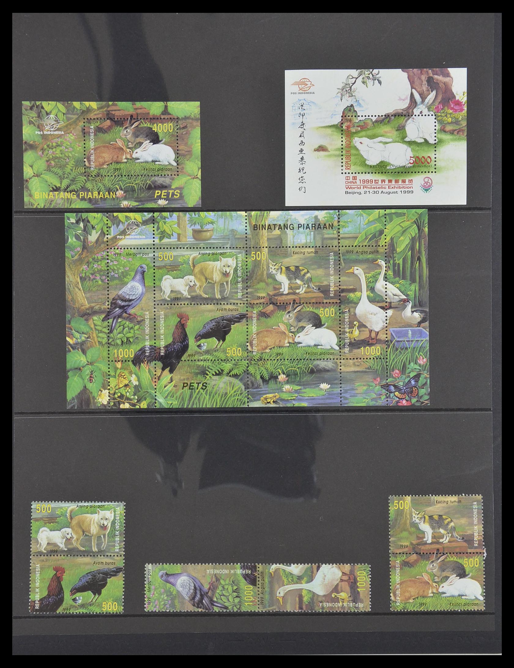 33483 143 - Postzegelverzameling 33483 Indonesië 1945-1999.