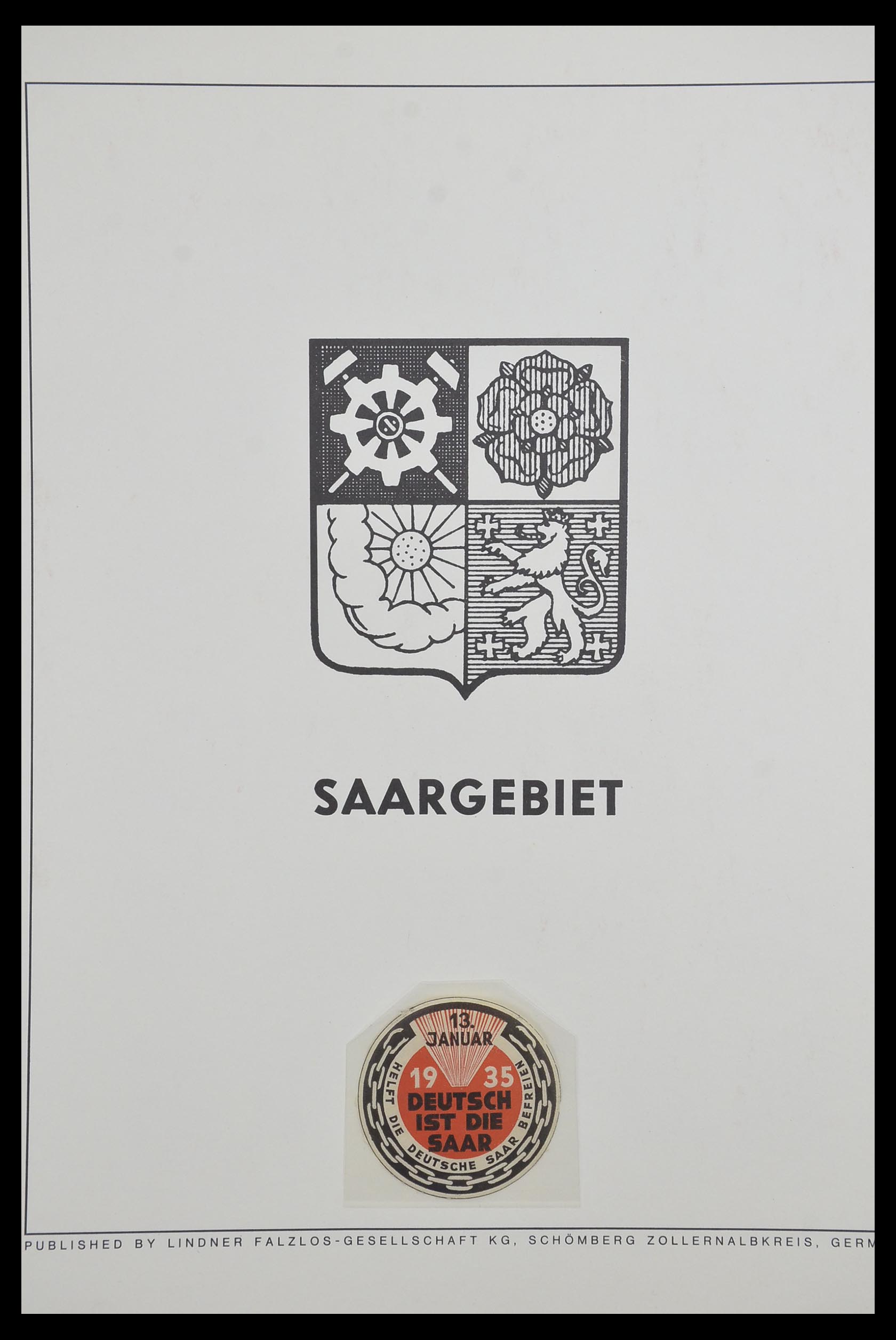 33485 001 - Postzegelverzameling 33485 Saar 1920-1959.