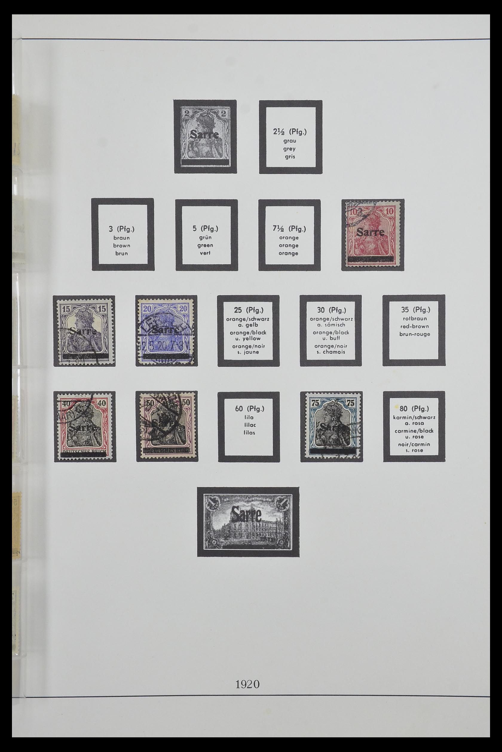33485 003 - Postzegelverzameling 33485 Saar 1920-1959.