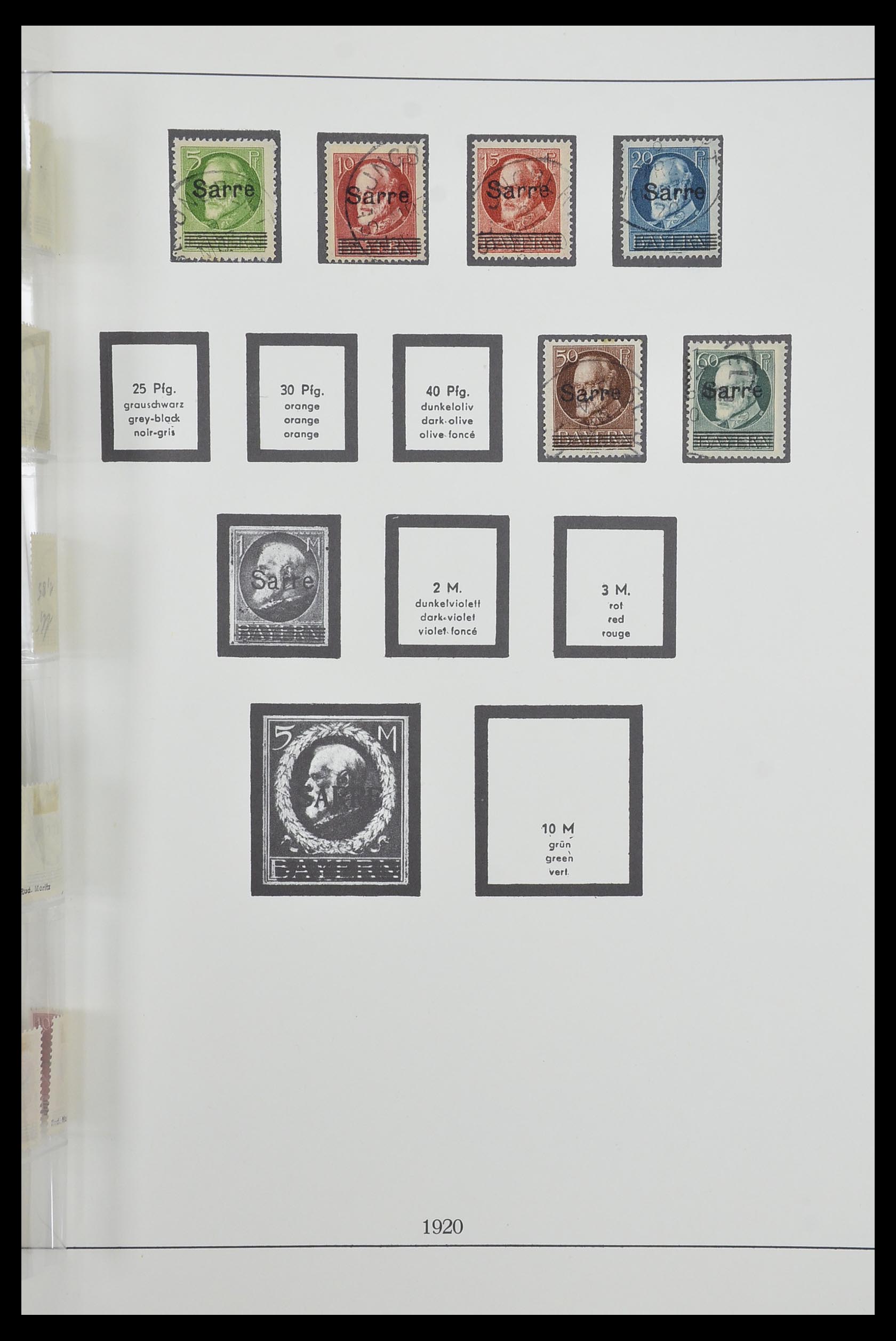 33485 005 - Postzegelverzameling 33485 Saar 1920-1959.