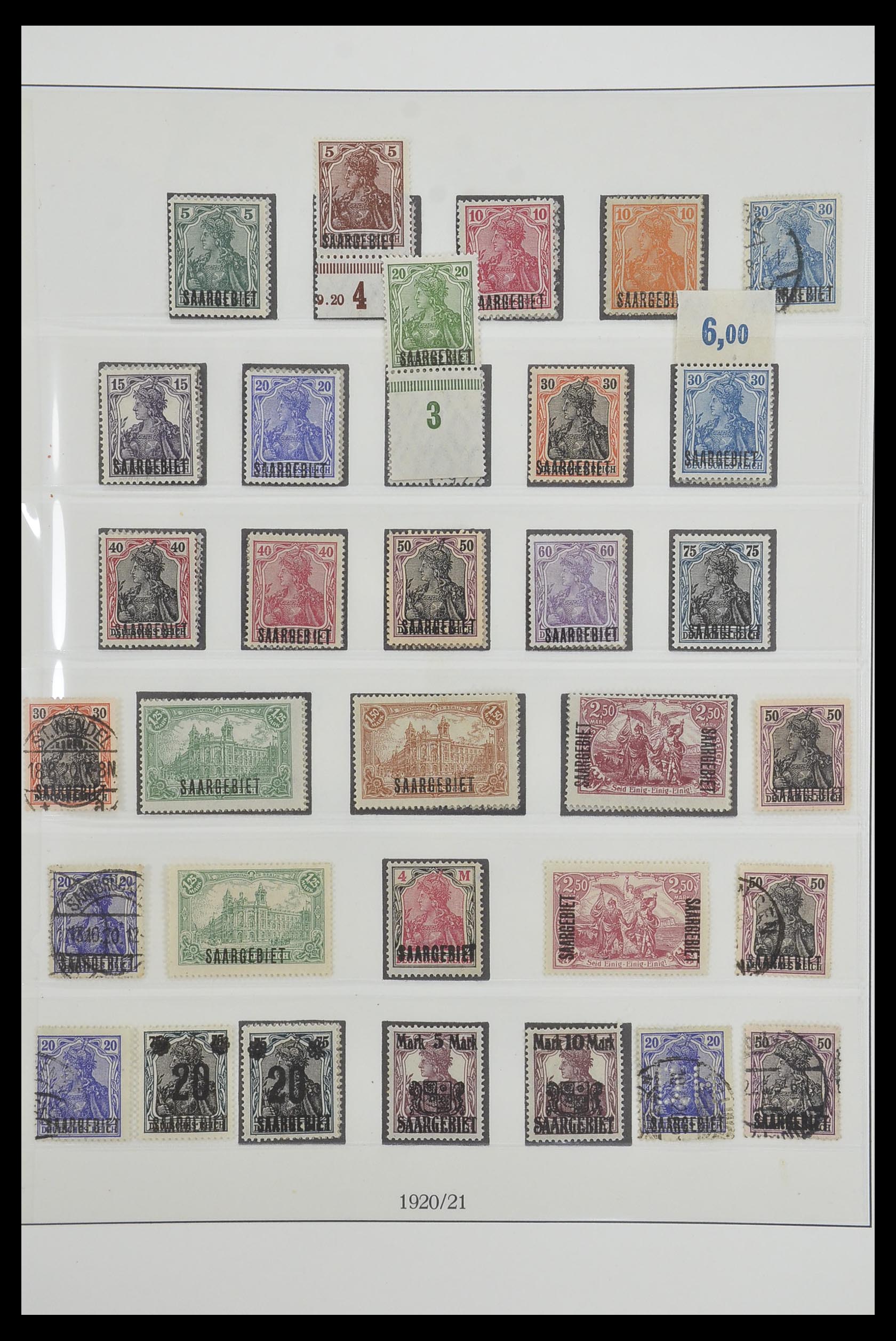 33485 006 - Postzegelverzameling 33485 Saar 1920-1959.