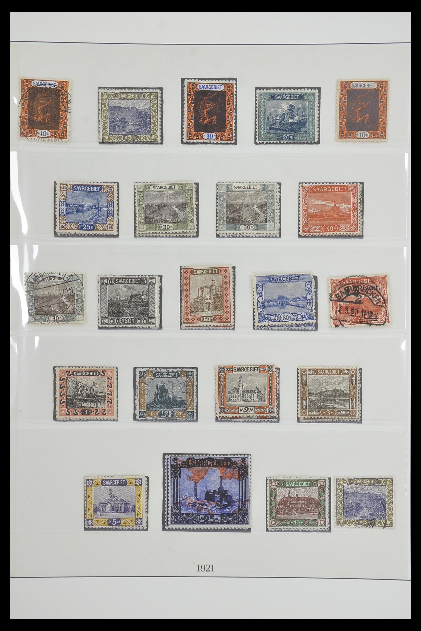 33485 008 - Postzegelverzameling 33485 Saar 1920-1959.
