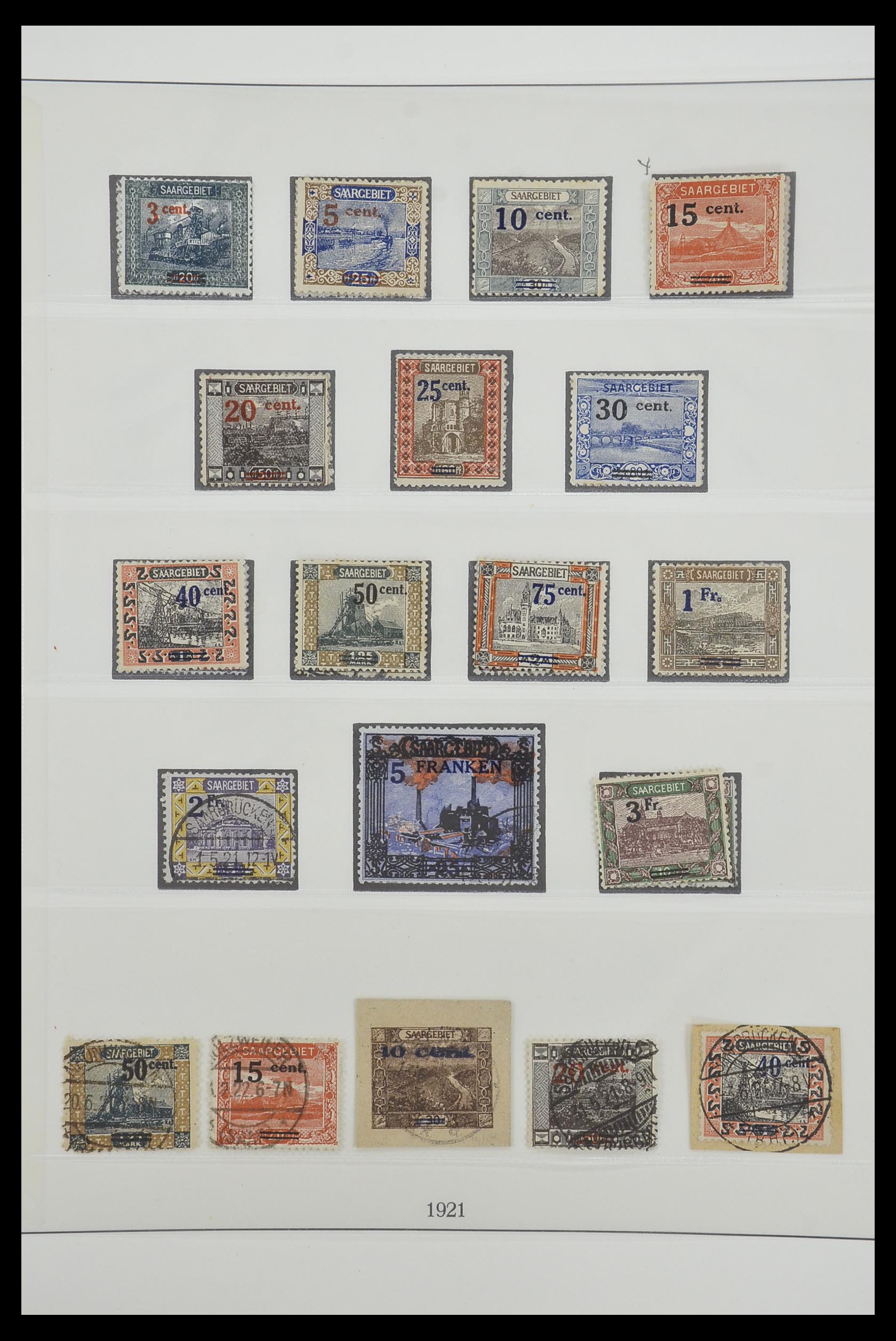 33485 011 - Postzegelverzameling 33485 Saar 1920-1959.