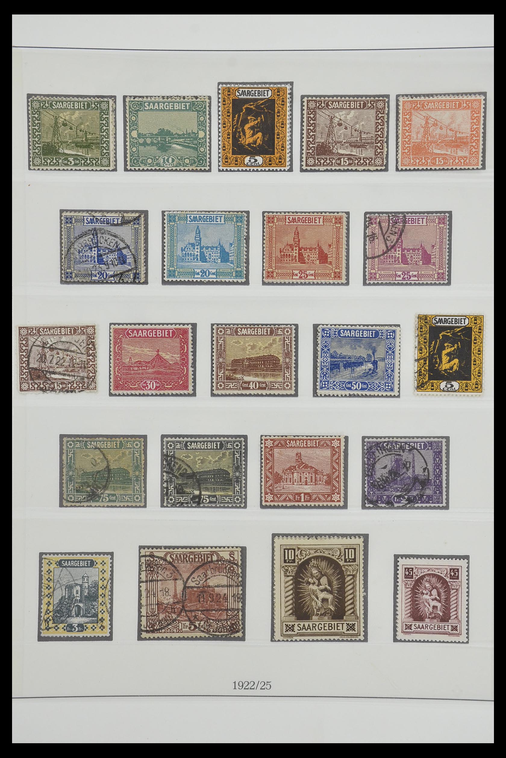 33485 013 - Postzegelverzameling 33485 Saar 1920-1959.
