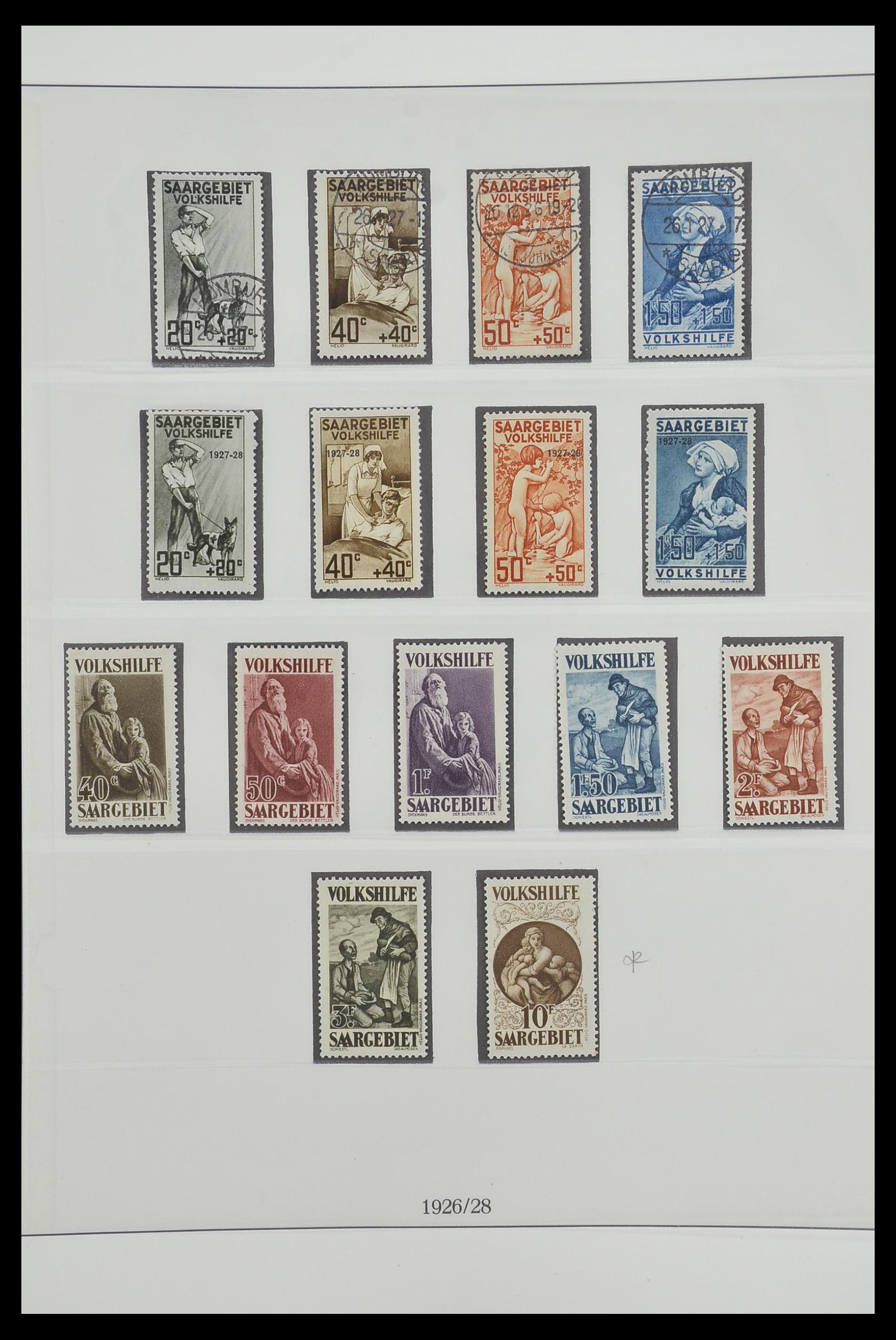 33485 015 - Postzegelverzameling 33485 Saar 1920-1959.