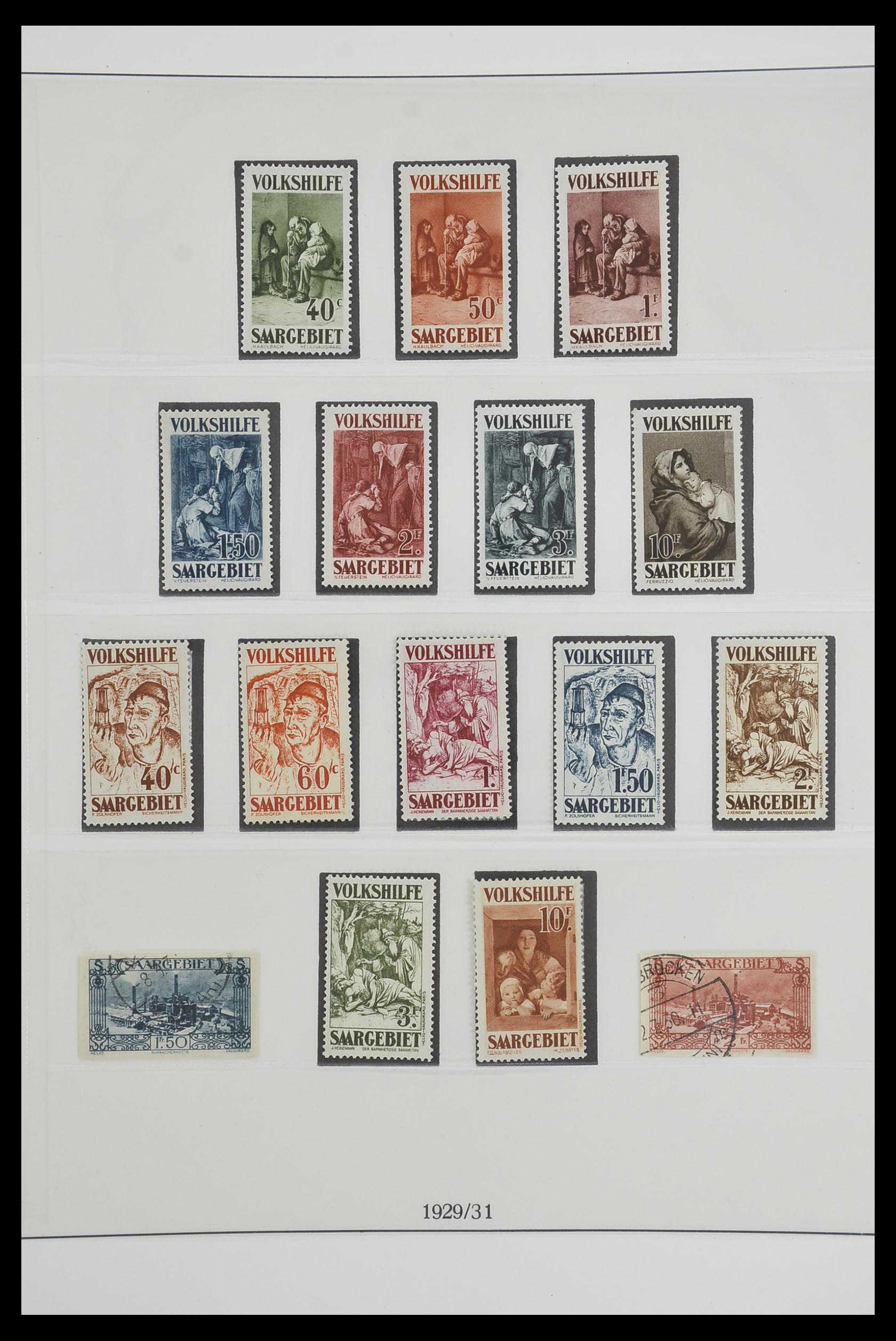 33485 018 - Postzegelverzameling 33485 Saar 1920-1959.