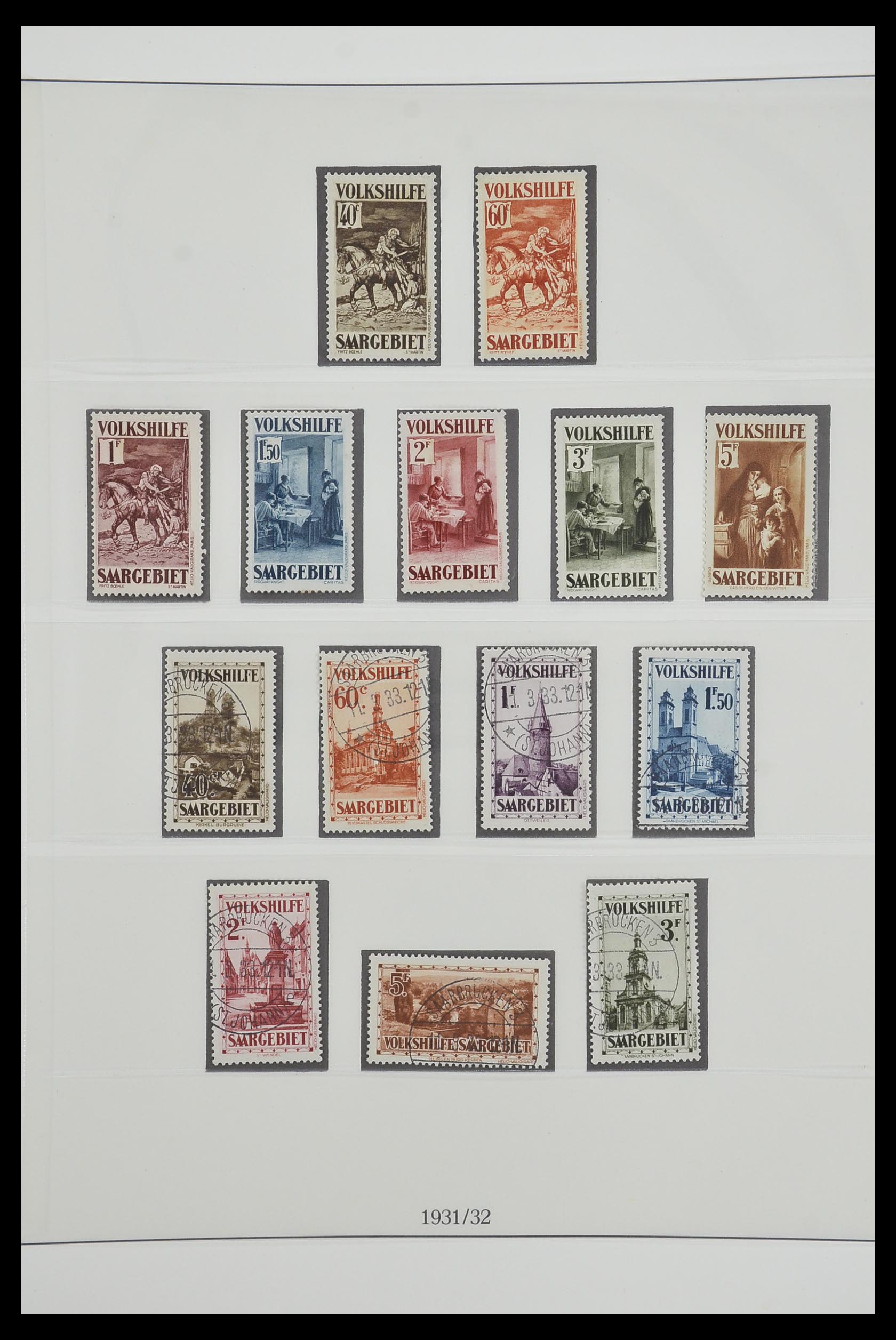 33485 019 - Postzegelverzameling 33485 Saar 1920-1959.