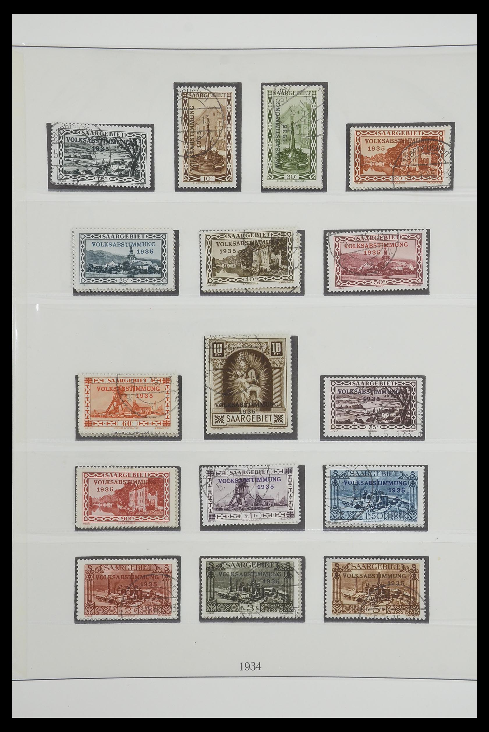 33485 021 - Postzegelverzameling 33485 Saar 1920-1959.