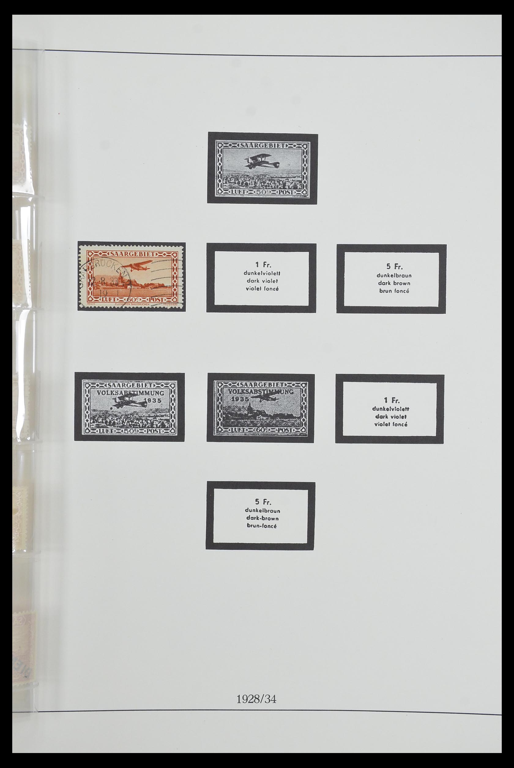 33485 025 - Postzegelverzameling 33485 Saar 1920-1959.