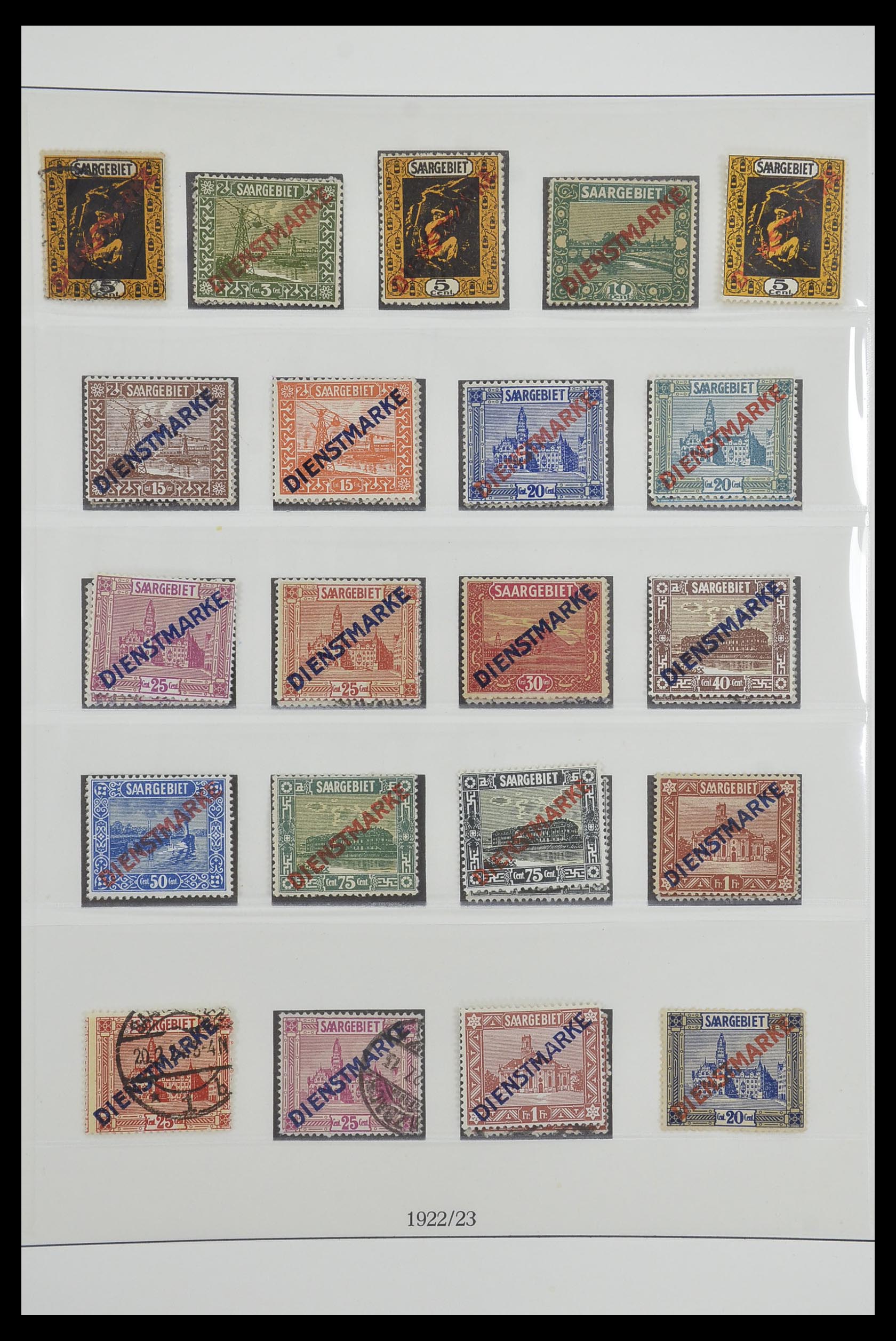 33485 026 - Postzegelverzameling 33485 Saar 1920-1959.