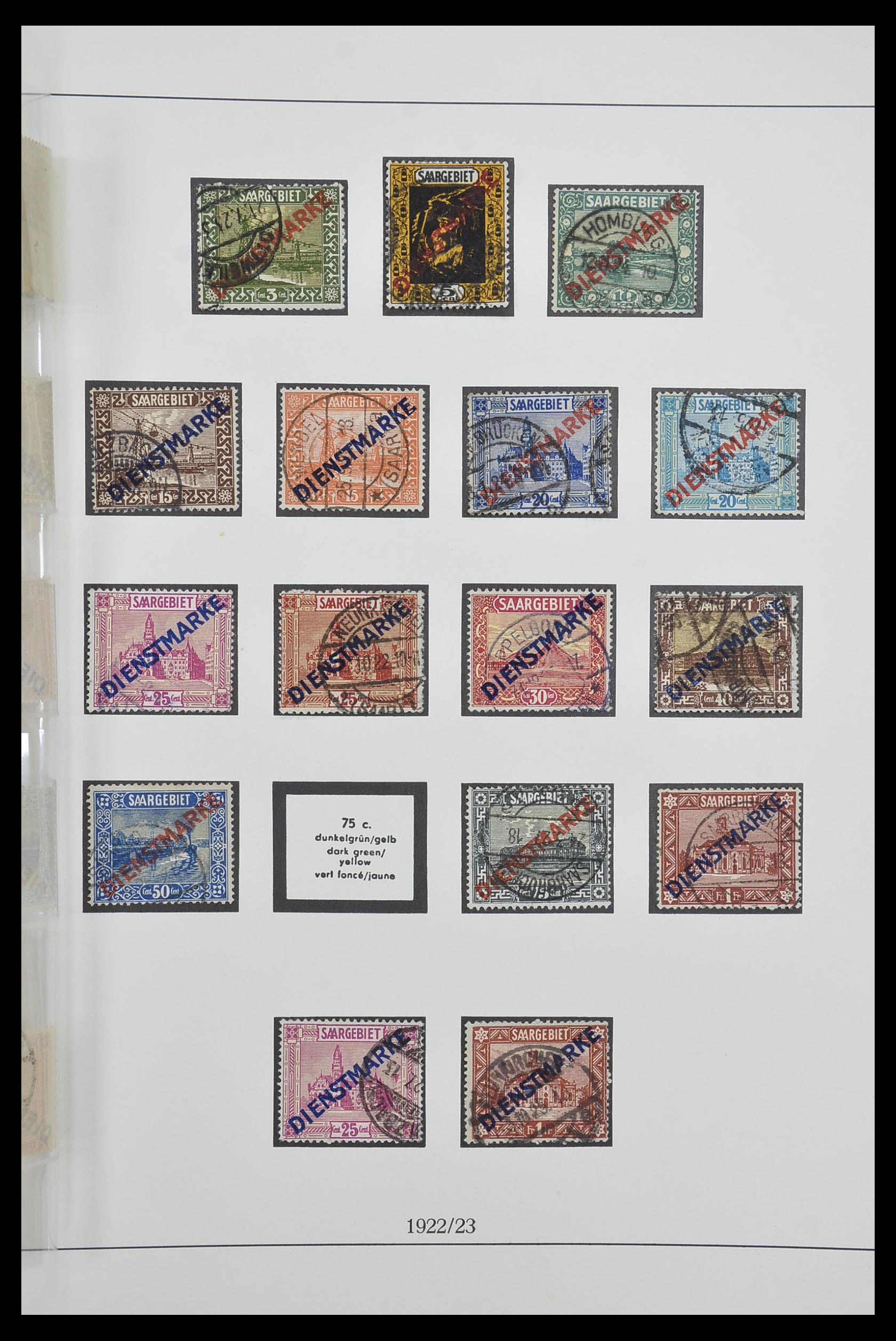 33485 027 - Postzegelverzameling 33485 Saar 1920-1959.