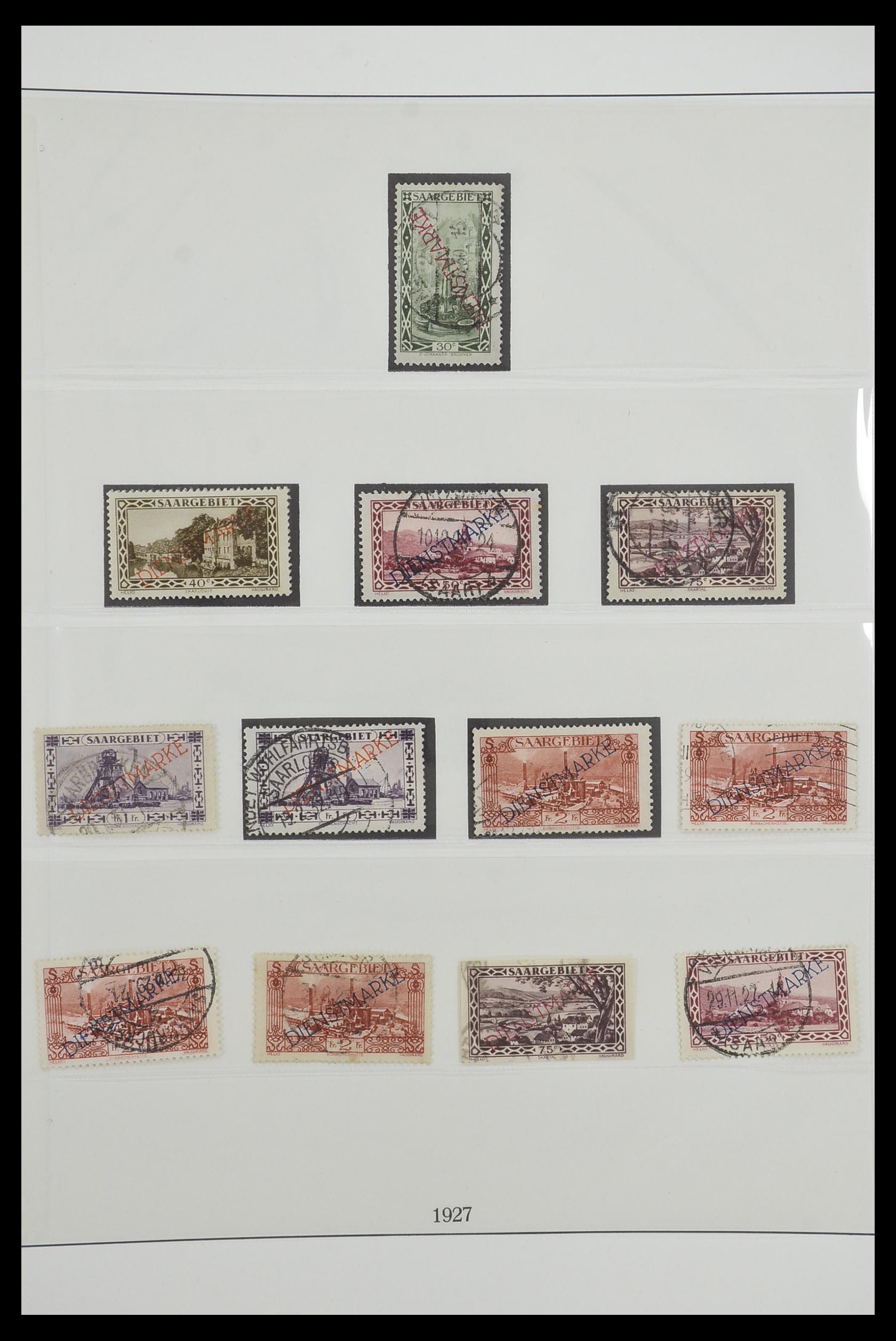 33485 028 - Postzegelverzameling 33485 Saar 1920-1959.