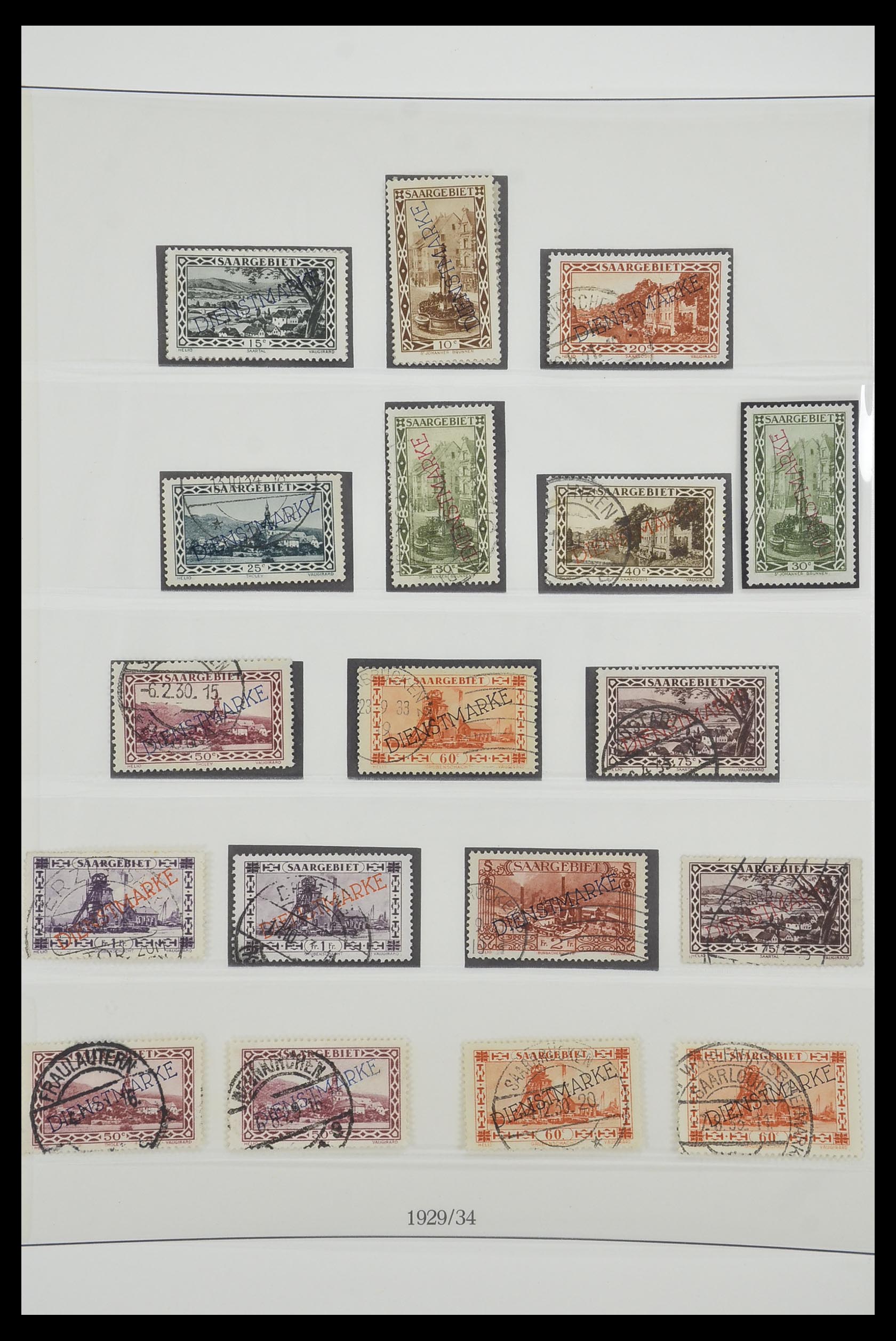 33485 030 - Postzegelverzameling 33485 Saar 1920-1959.