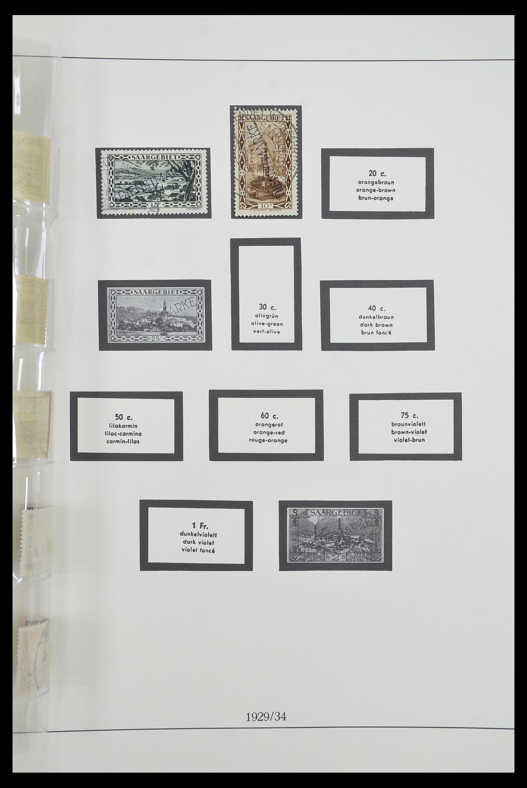 33485 031 - Postzegelverzameling 33485 Saar 1920-1959.
