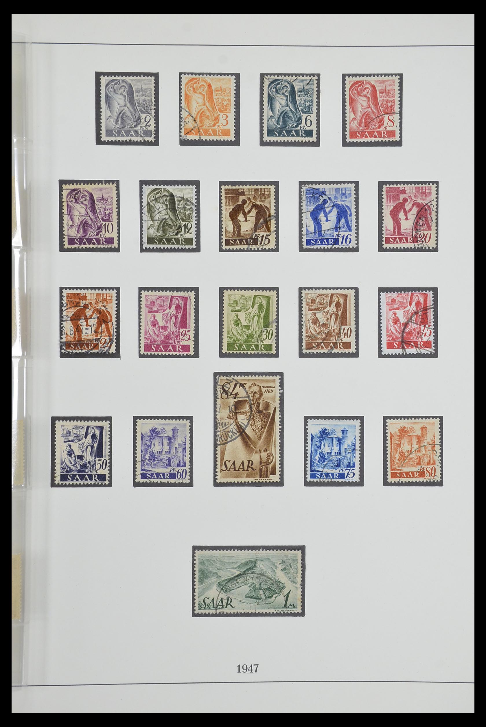 33485 033 - Postzegelverzameling 33485 Saar 1920-1959.