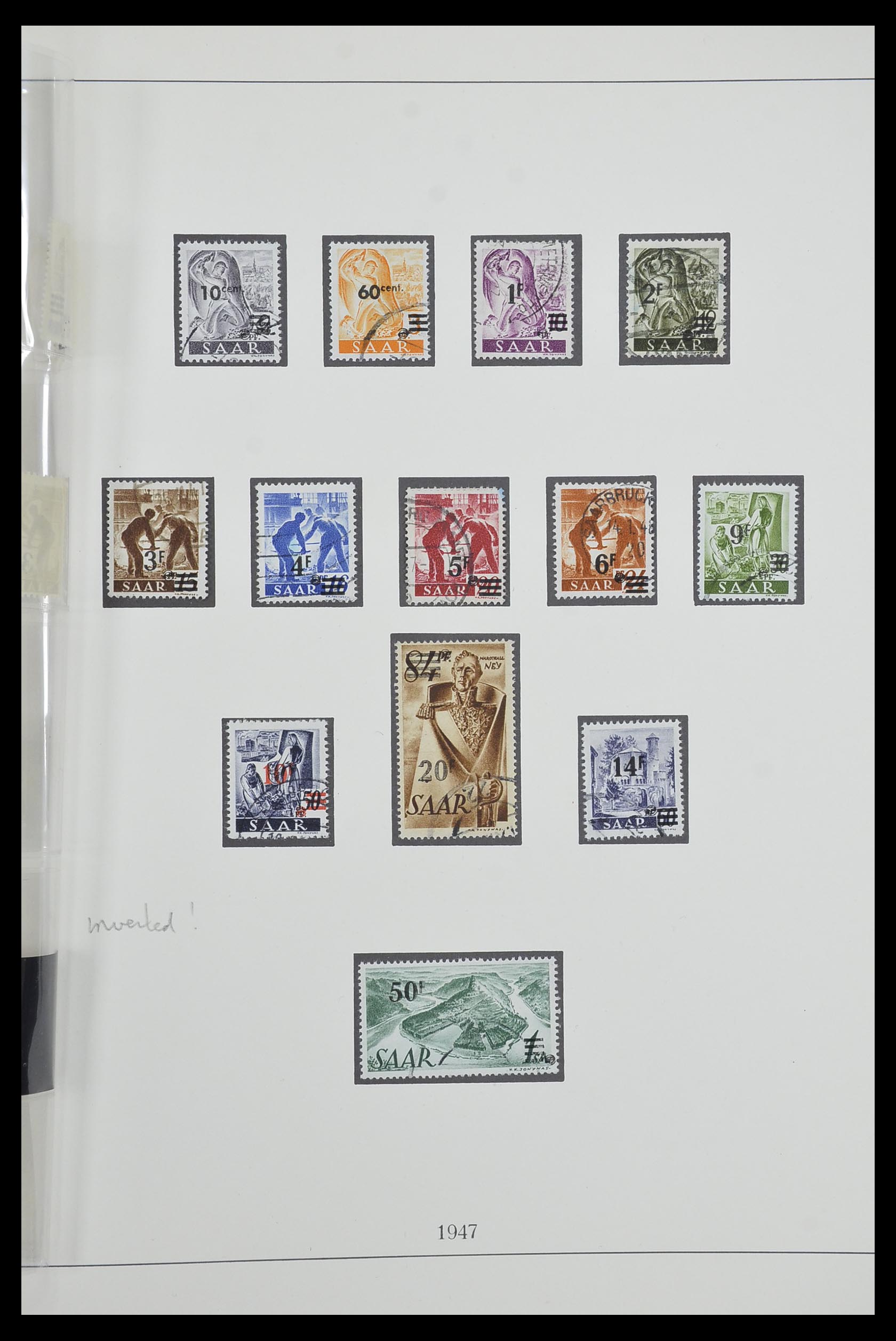 33485 035 - Postzegelverzameling 33485 Saar 1920-1959.