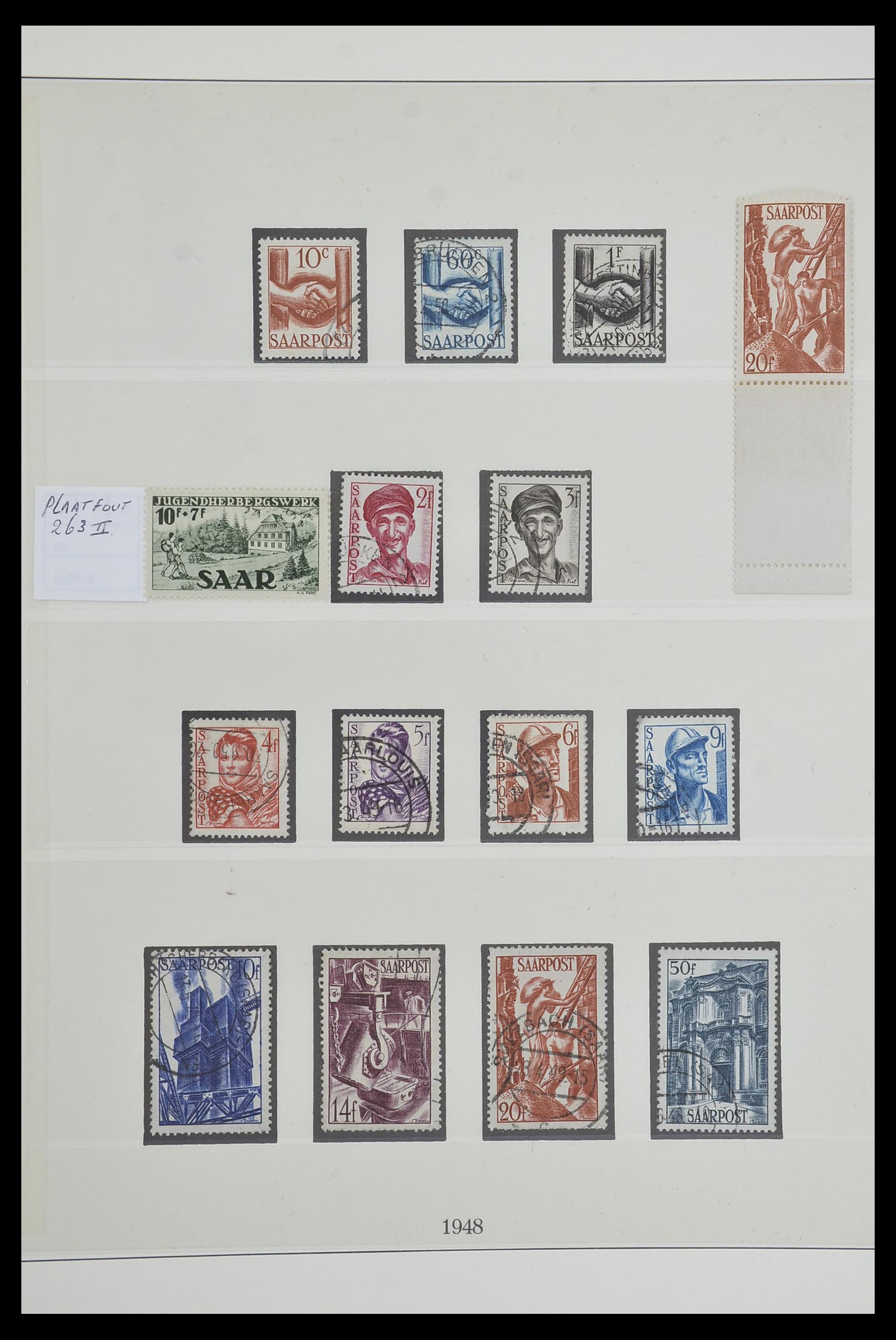 33485 036 - Postzegelverzameling 33485 Saar 1920-1959.