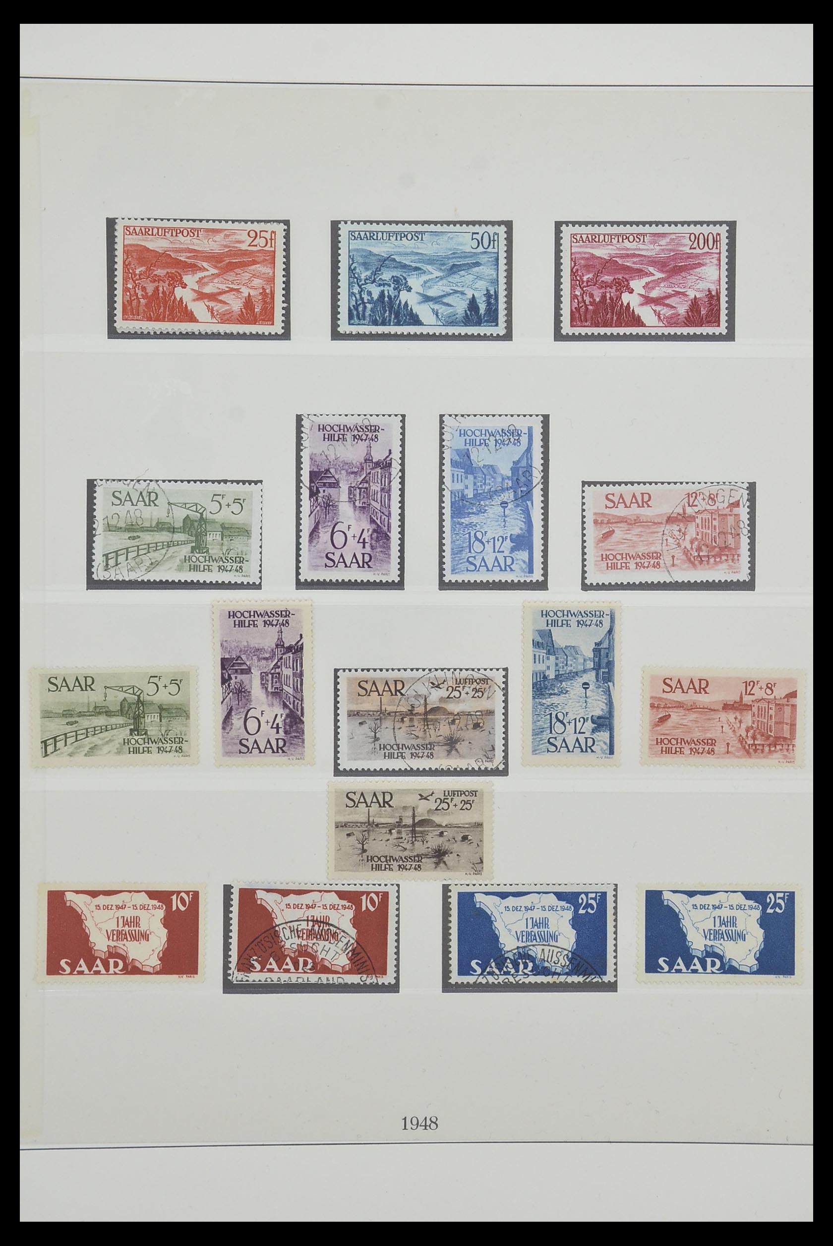 33485 038 - Postzegelverzameling 33485 Saar 1920-1959.