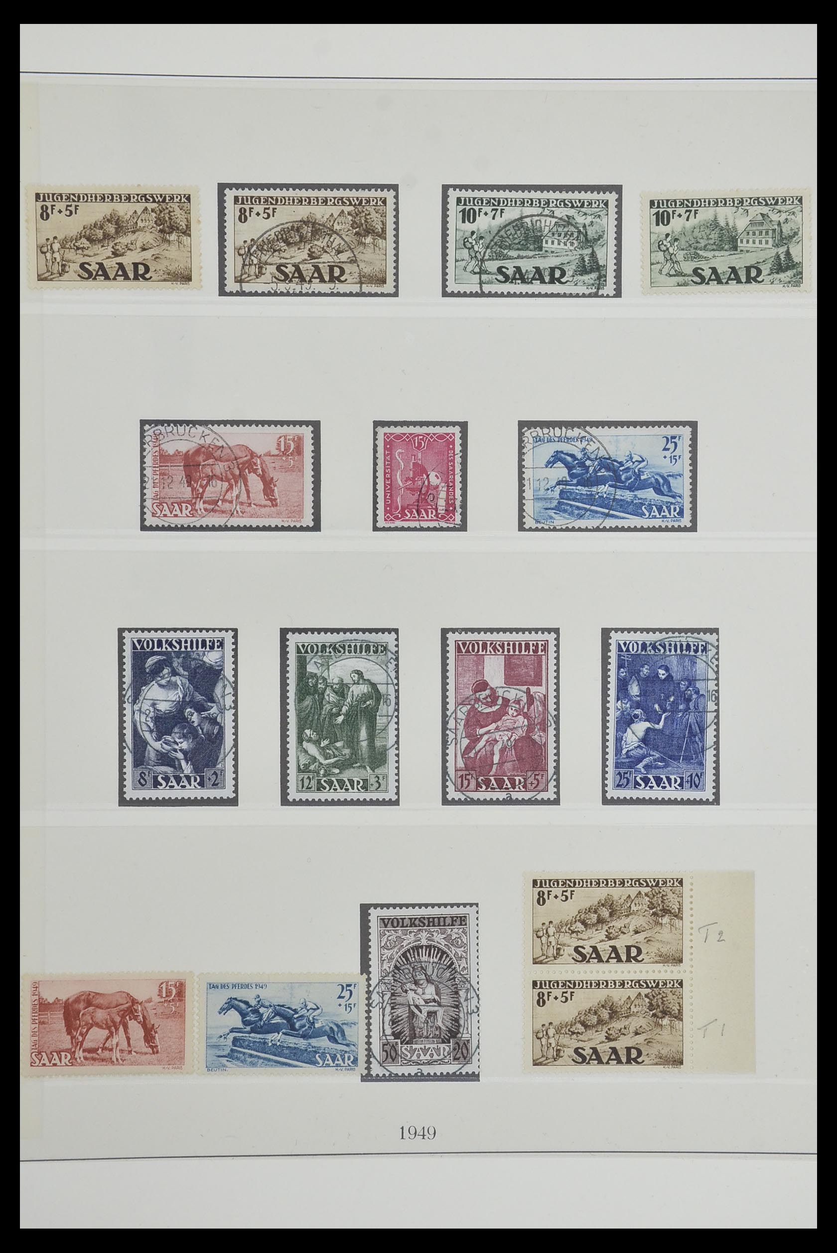 33485 041 - Postzegelverzameling 33485 Saar 1920-1959.