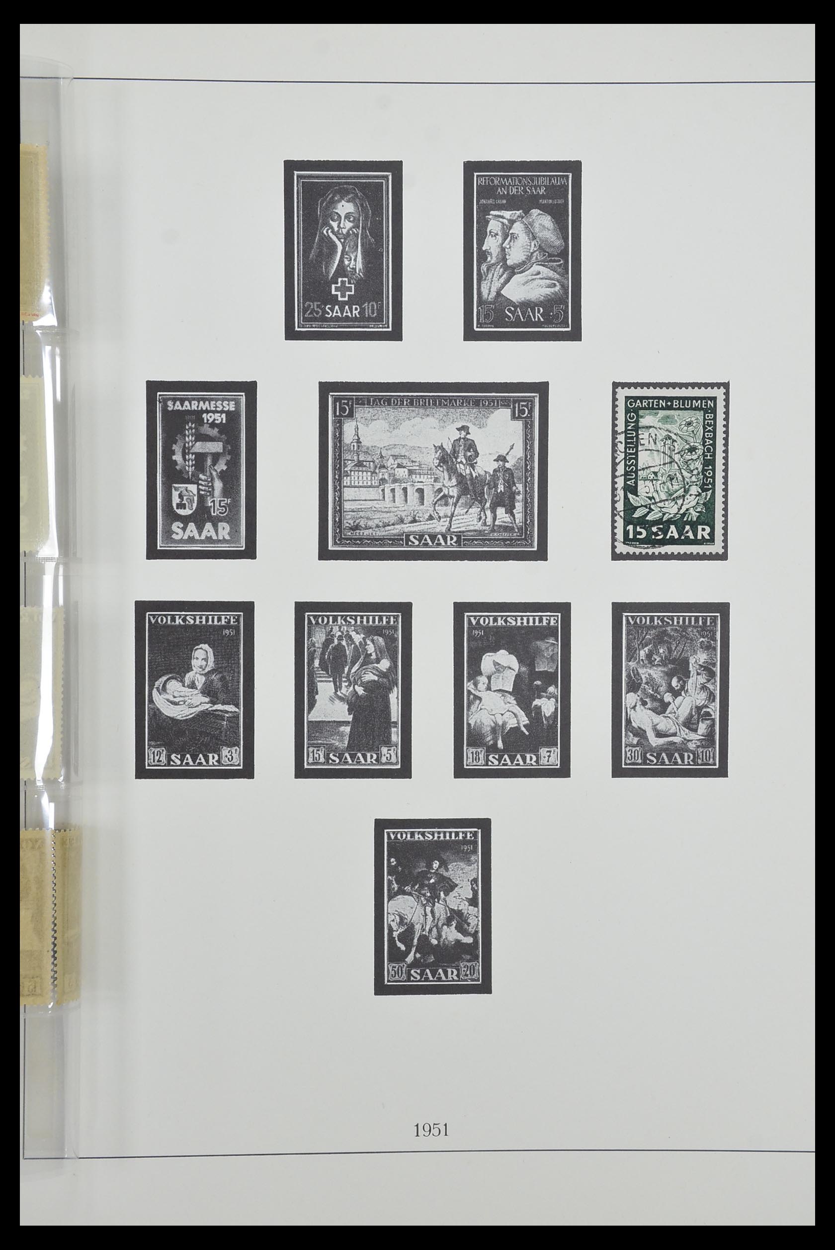 33485 046 - Postzegelverzameling 33485 Saar 1920-1959.