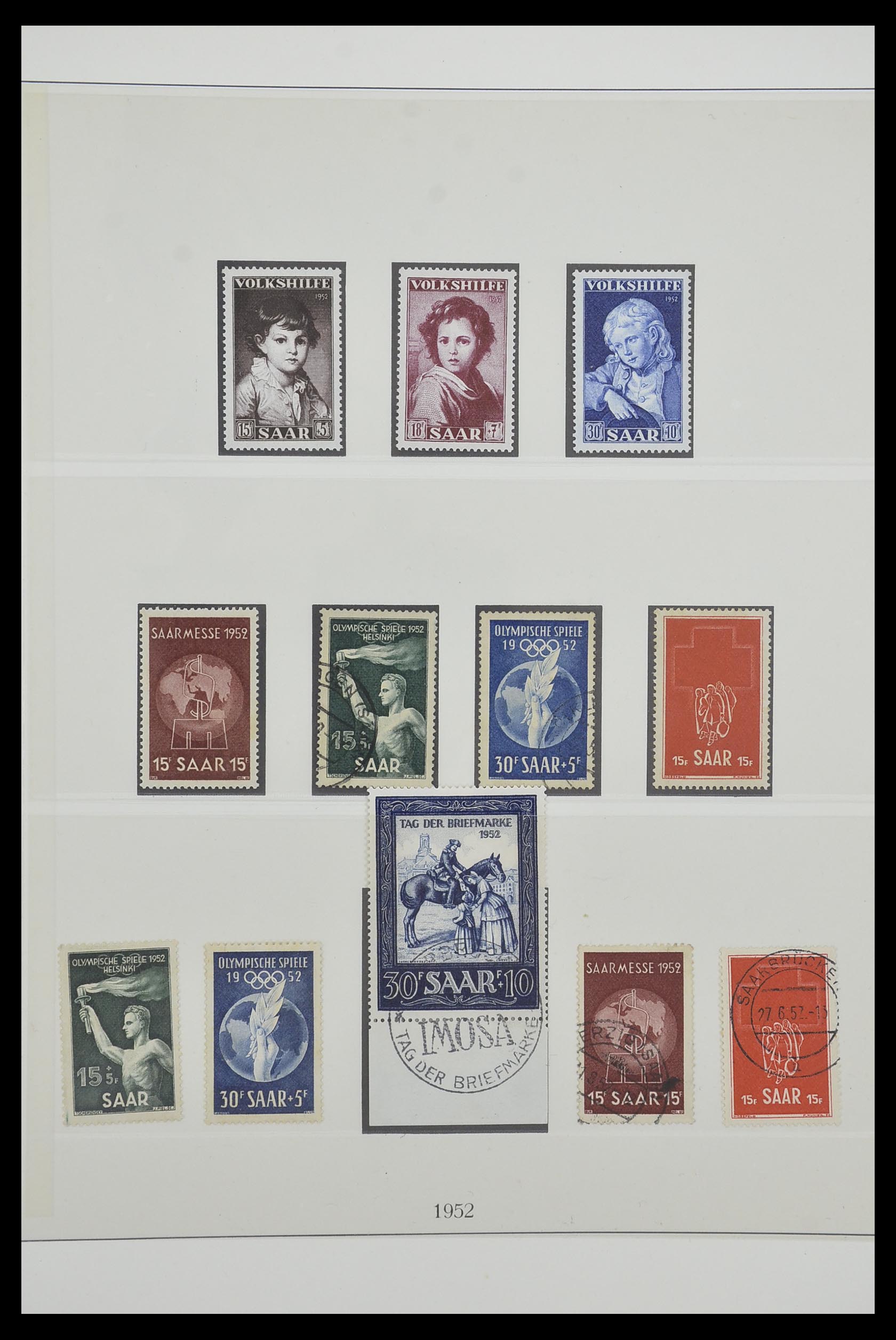 33485 047 - Postzegelverzameling 33485 Saar 1920-1959.