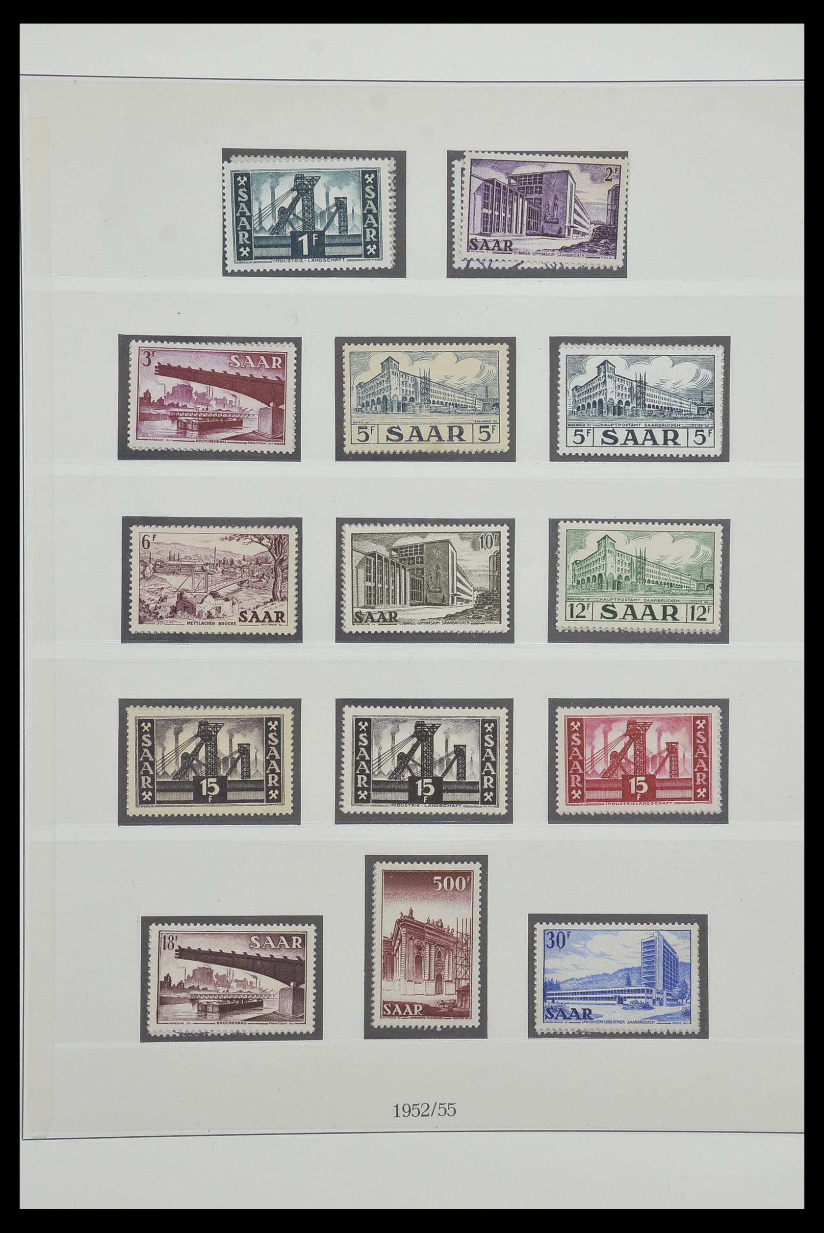 33485 048 - Postzegelverzameling 33485 Saar 1920-1959.