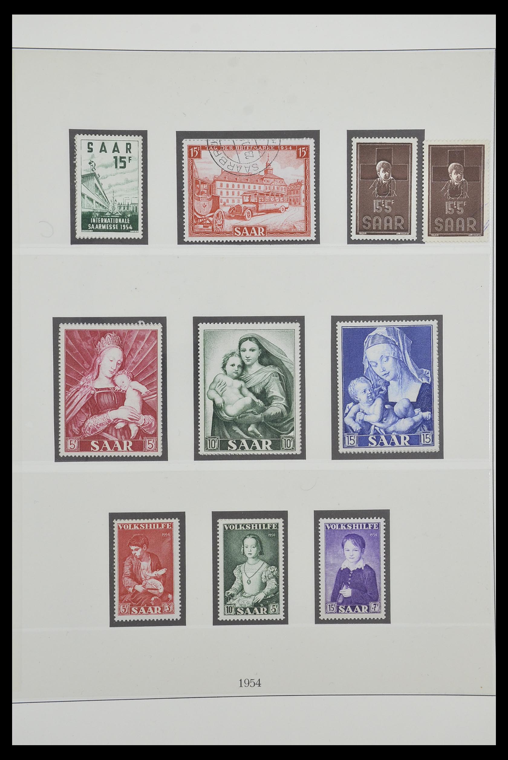 33485 052 - Postzegelverzameling 33485 Saar 1920-1959.