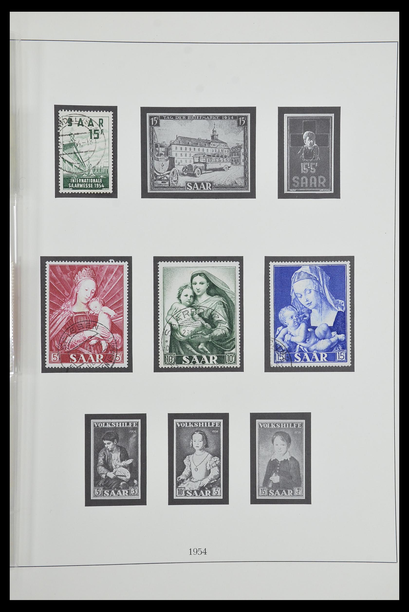 33485 053 - Postzegelverzameling 33485 Saar 1920-1959.