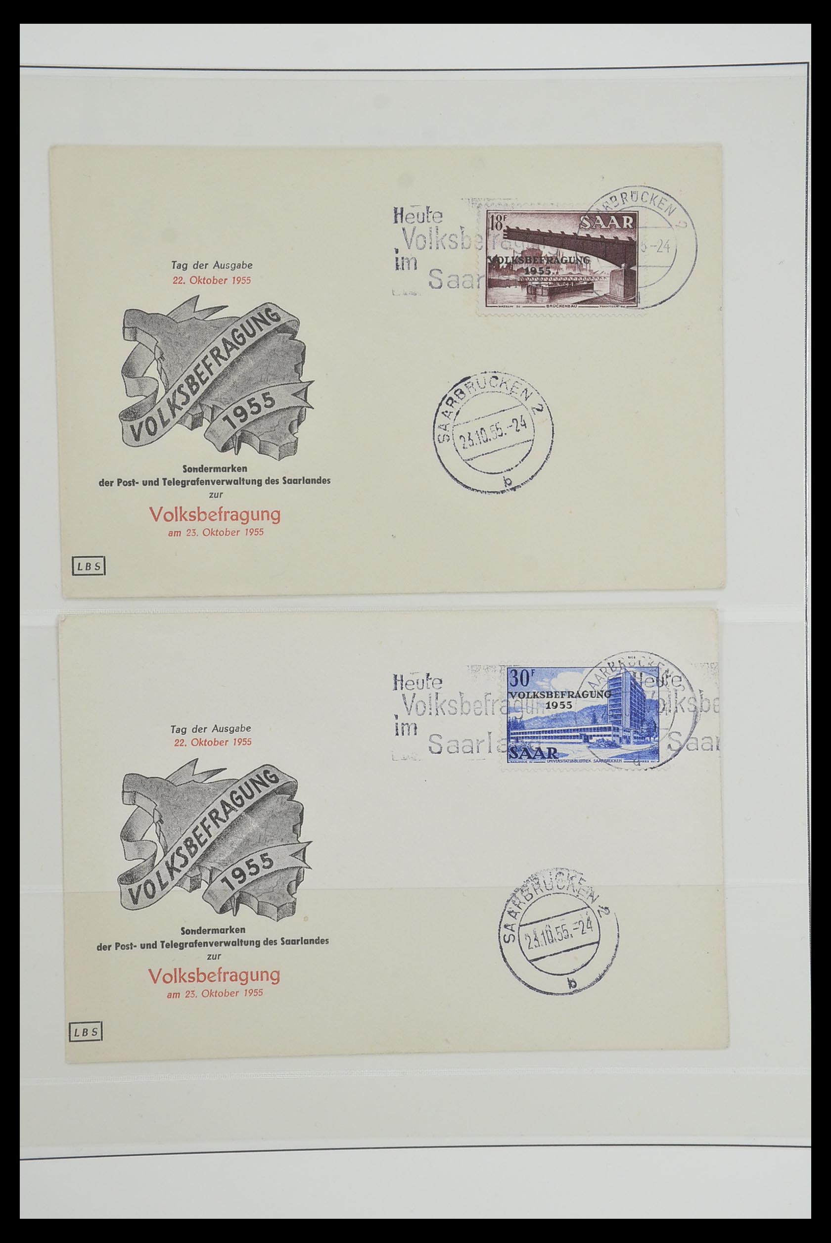 33485 055 - Stamp collection 33485 Saar 1920-1959.
