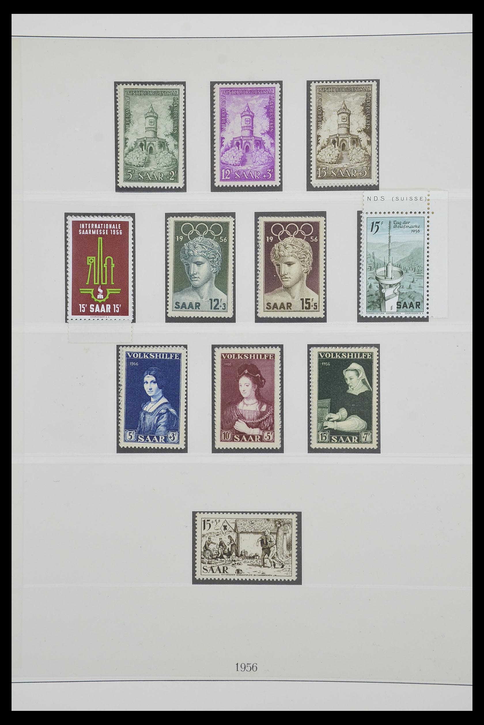 33485 058 - Postzegelverzameling 33485 Saar 1920-1959.