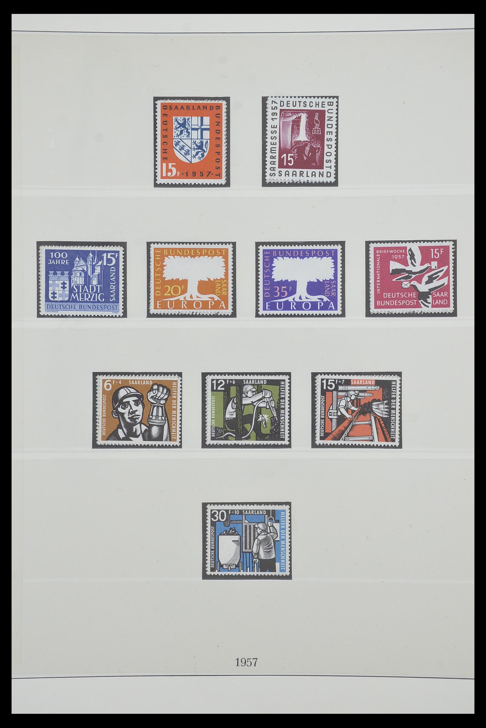 33485 060 - Postzegelverzameling 33485 Saar 1920-1959.