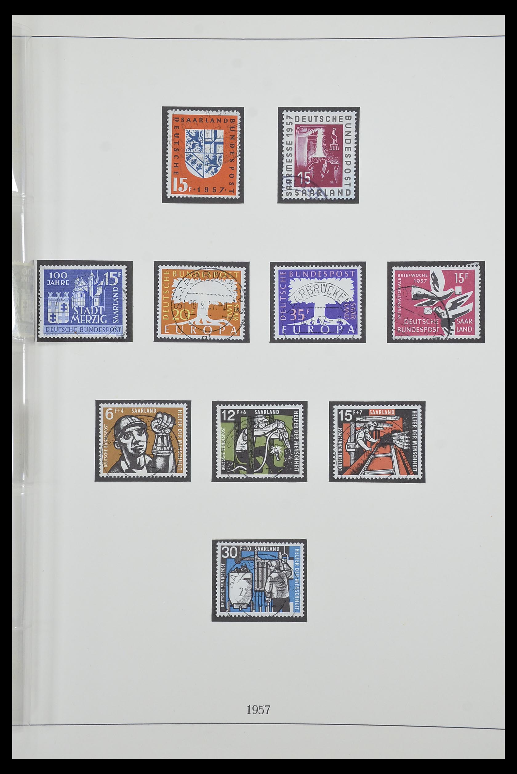 33485 061 - Postzegelverzameling 33485 Saar 1920-1959.