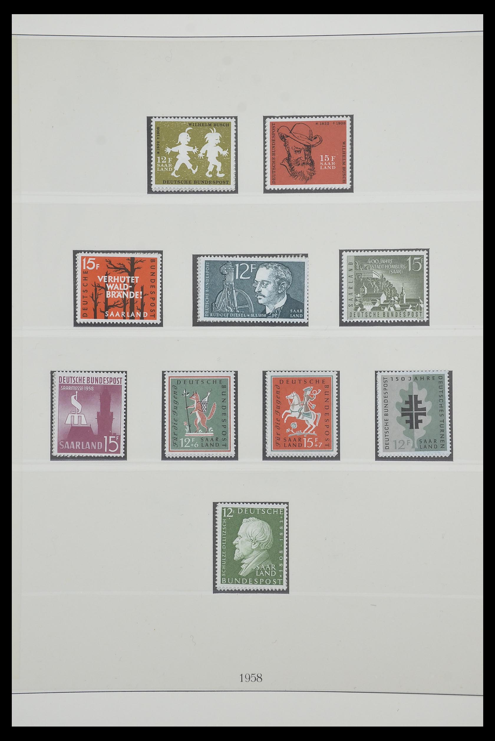 33485 066 - Postzegelverzameling 33485 Saar 1920-1959.