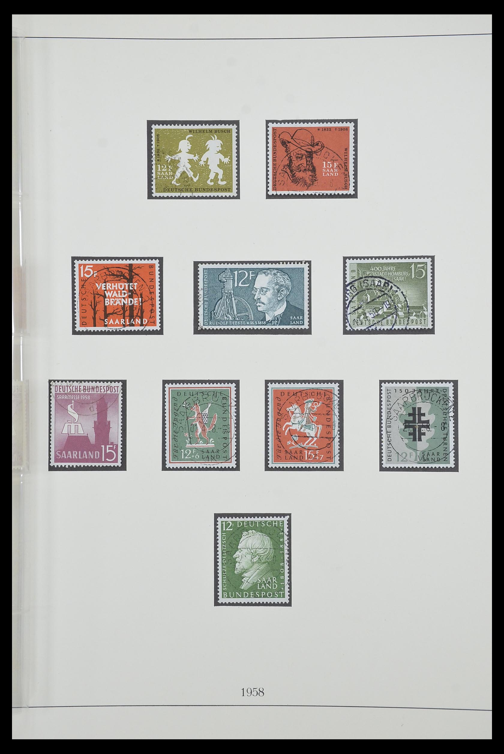 33485 067 - Postzegelverzameling 33485 Saar 1920-1959.