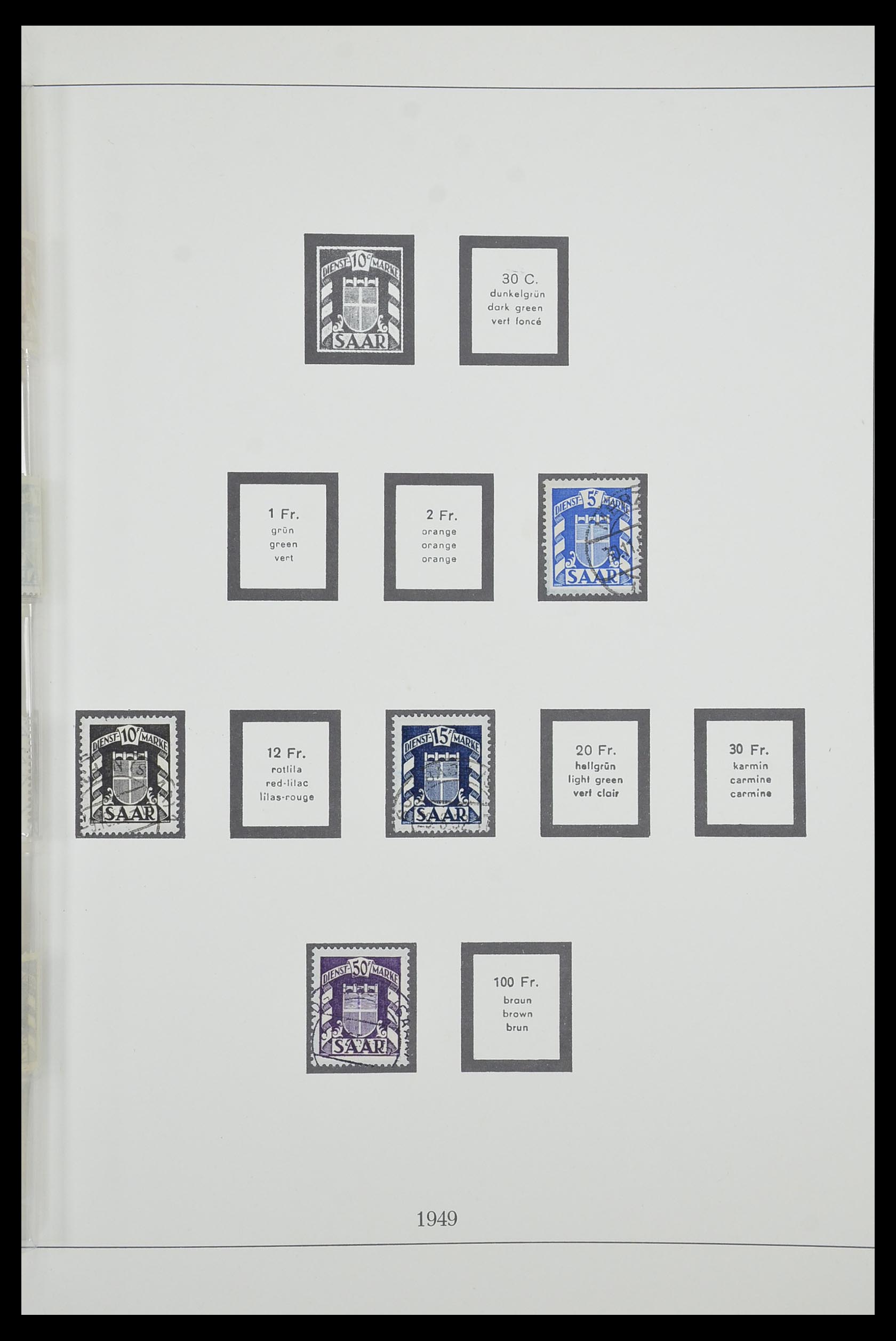 33485 071 - Postzegelverzameling 33485 Saar 1920-1959.