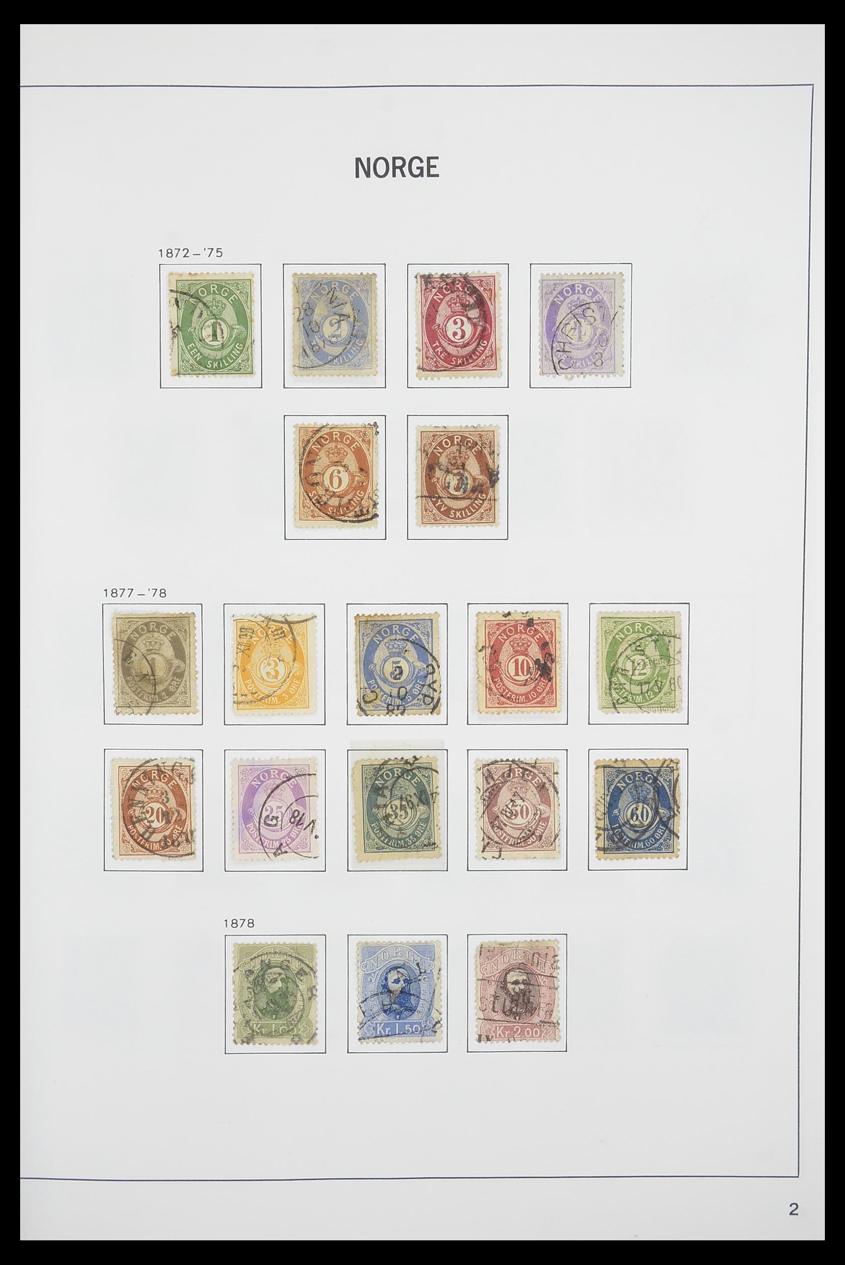 33486 002 - Postzegelverzameling 33486 Noorwegen 1856-1996.