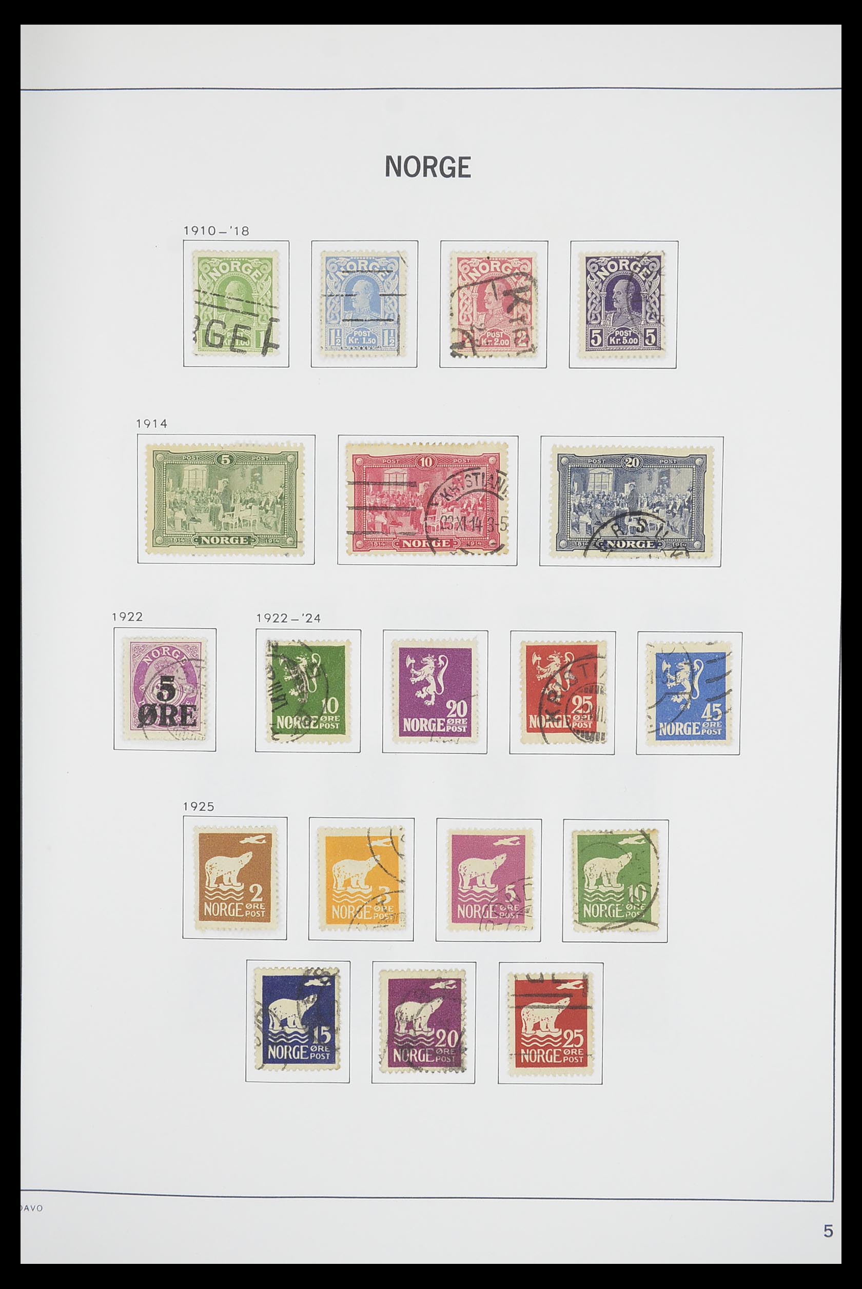 33486 008 - Postzegelverzameling 33486 Noorwegen 1856-1996.