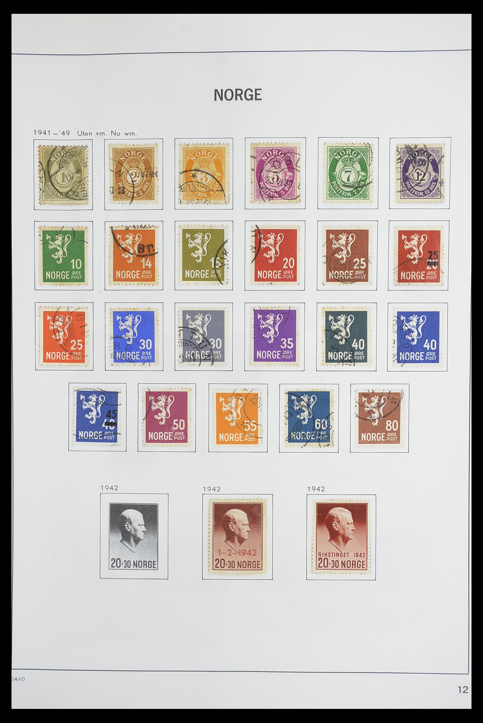 33486 015 - Postzegelverzameling 33486 Noorwegen 1856-1996.