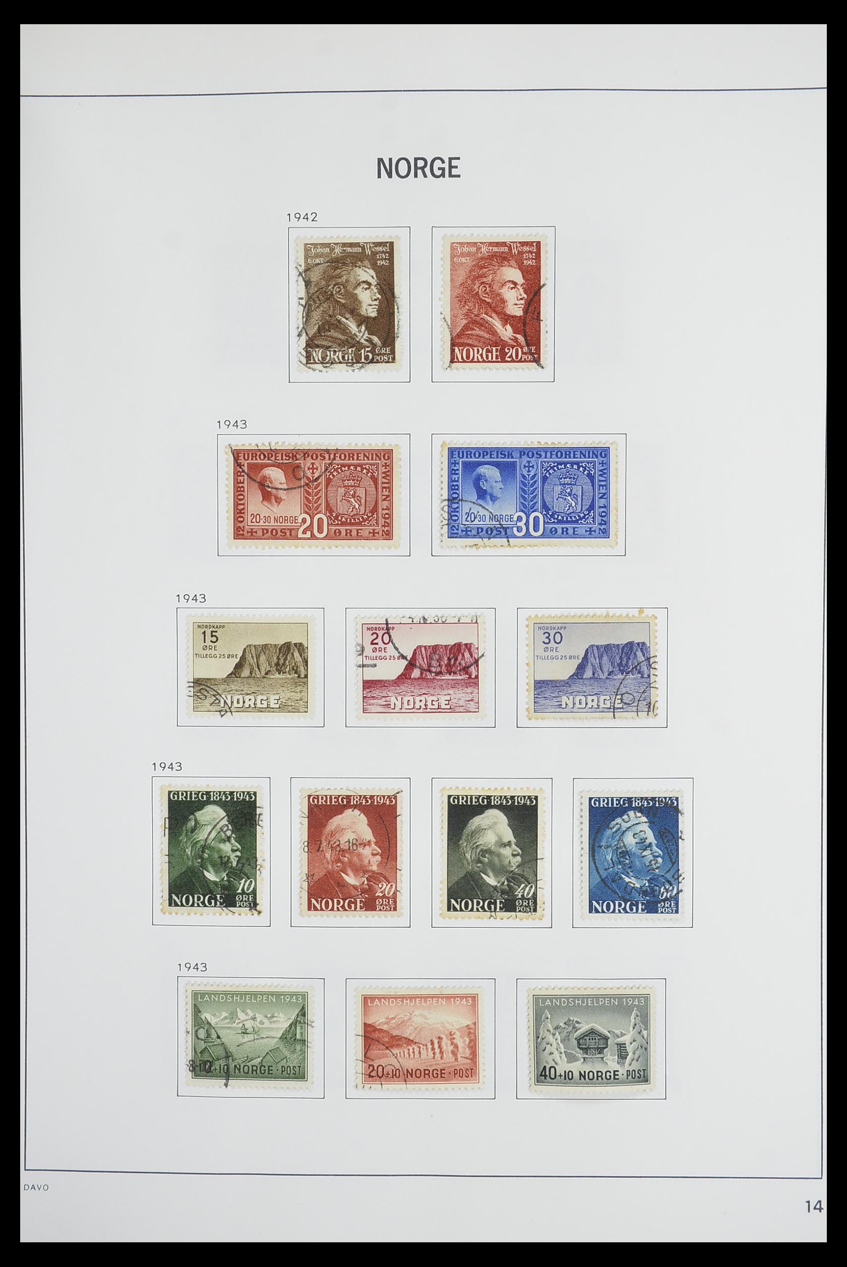 33486 017 - Postzegelverzameling 33486 Noorwegen 1856-1996.
