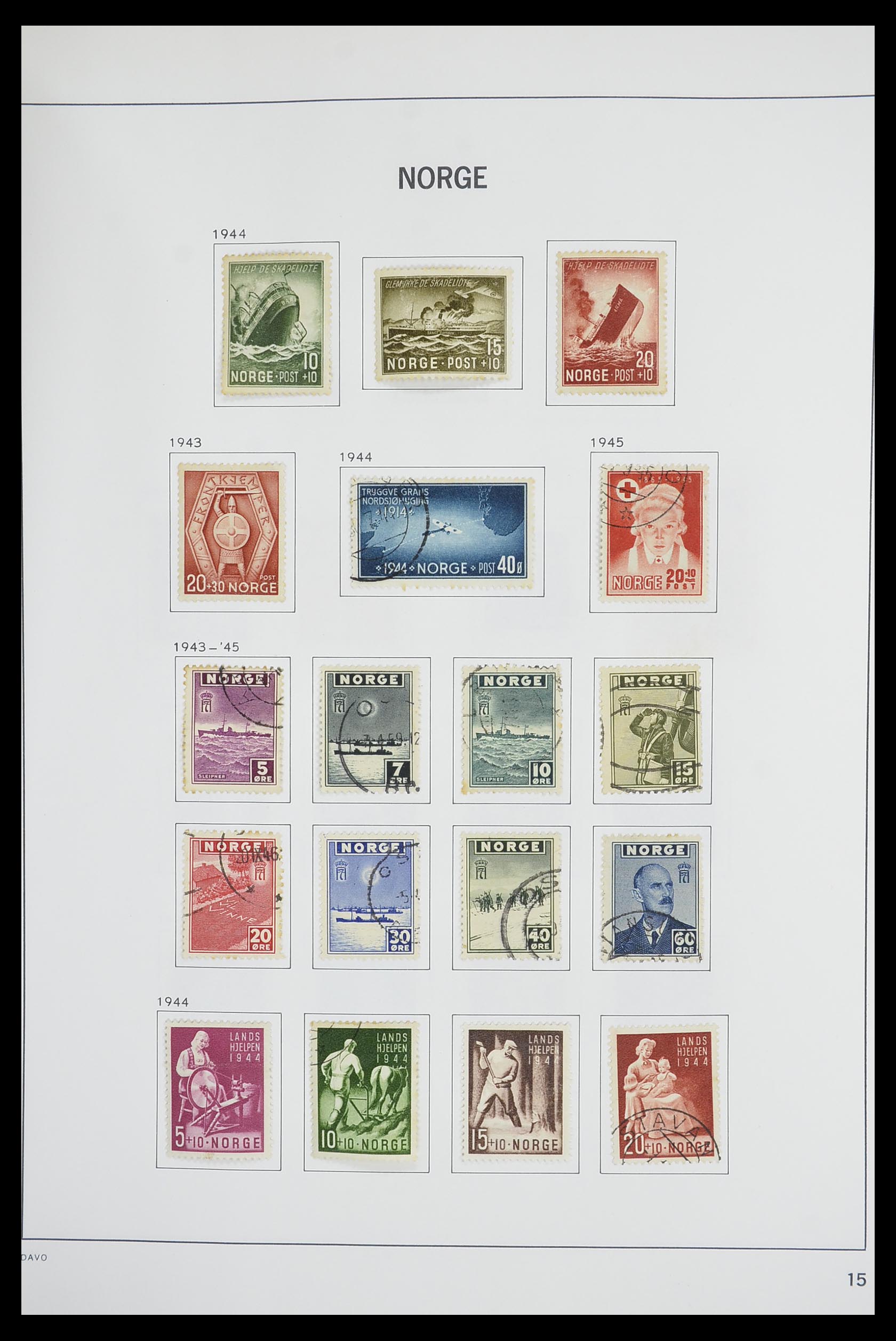 33486 018 - Postzegelverzameling 33486 Noorwegen 1856-1996.