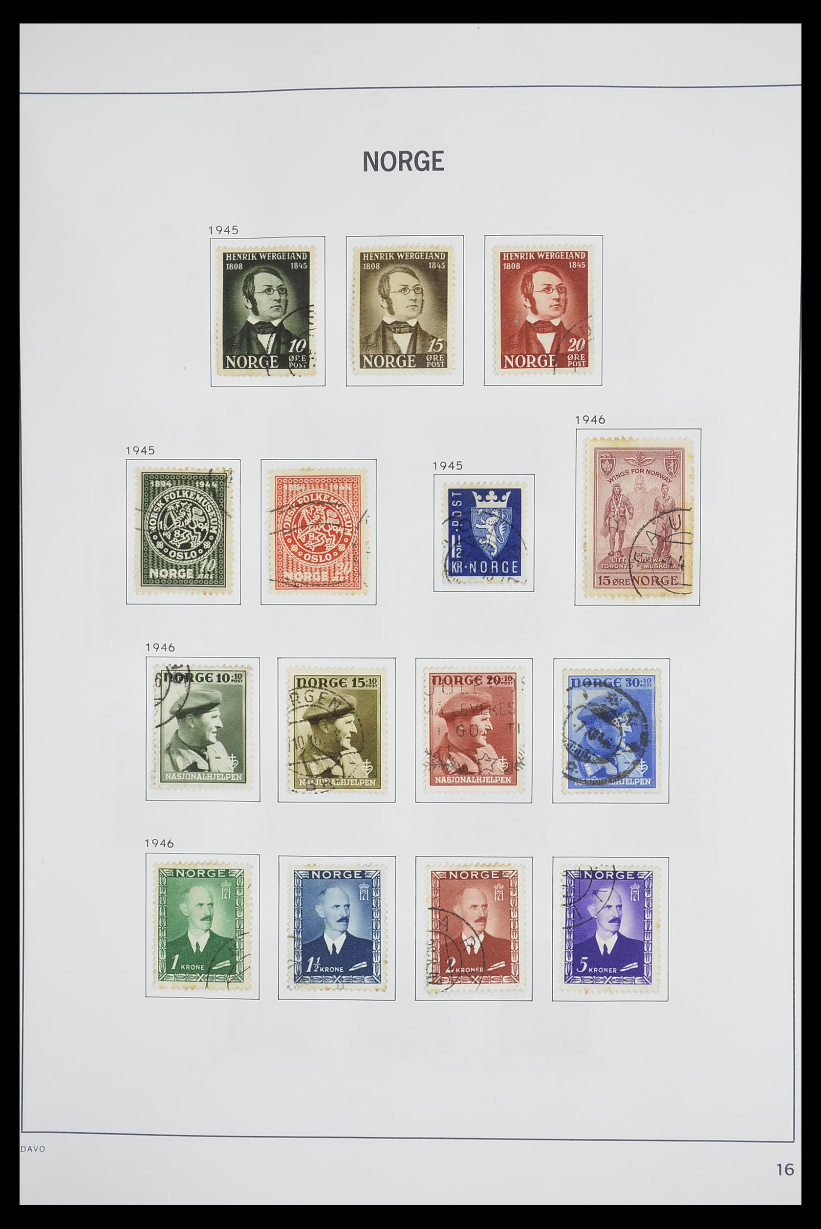 33486 019 - Postzegelverzameling 33486 Noorwegen 1856-1996.