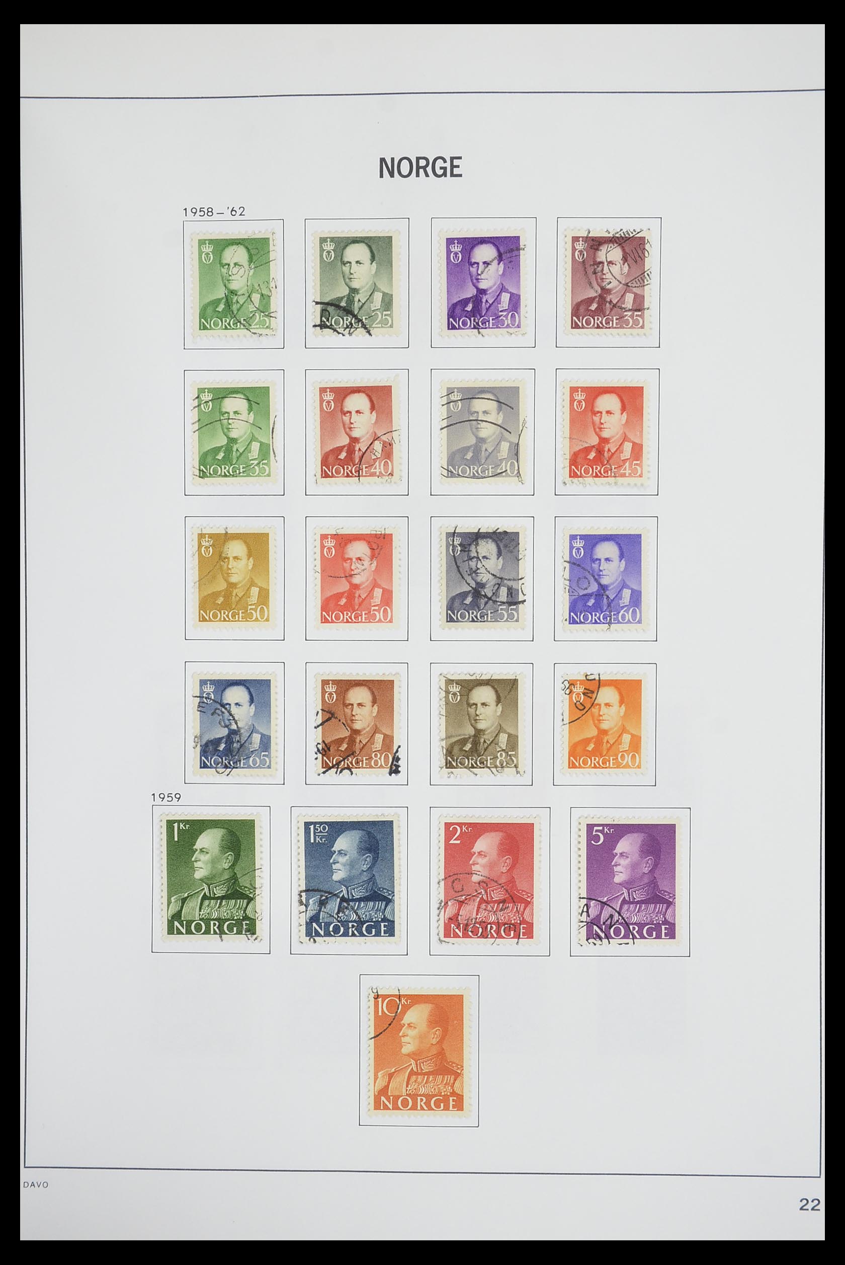 33486 025 - Postzegelverzameling 33486 Noorwegen 1856-1996.