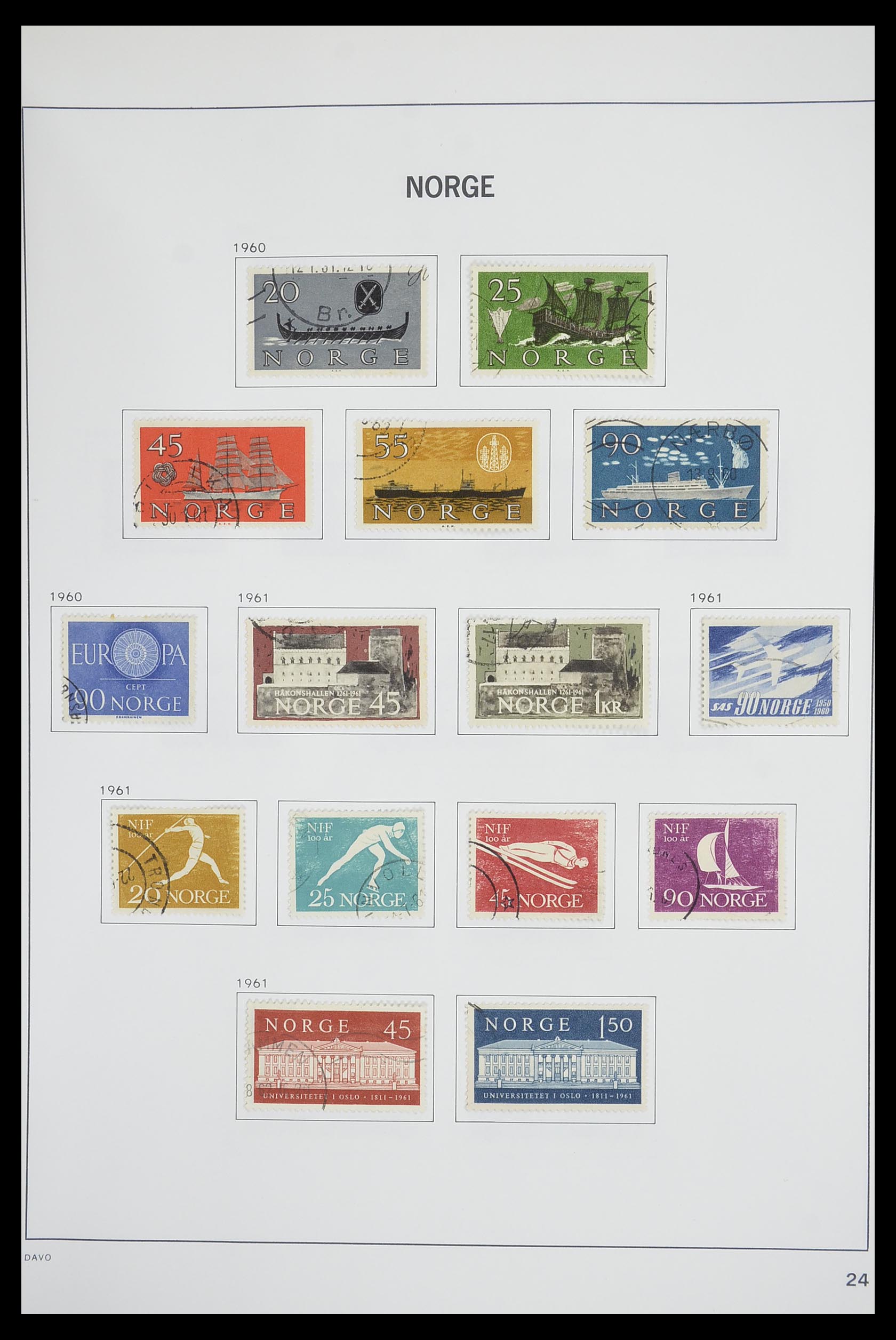 33486 027 - Postzegelverzameling 33486 Noorwegen 1856-1996.