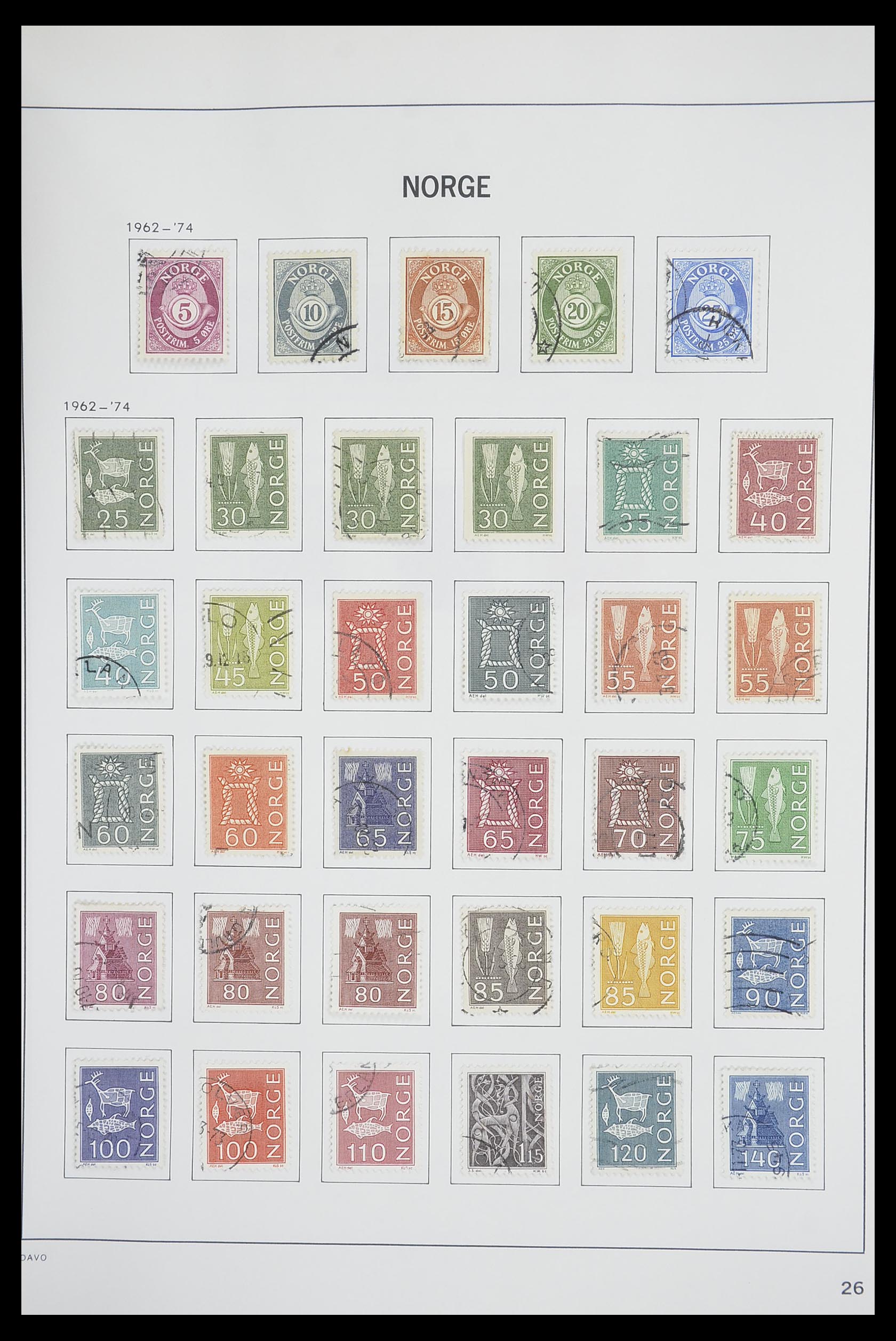 33486 029 - Postzegelverzameling 33486 Noorwegen 1856-1996.