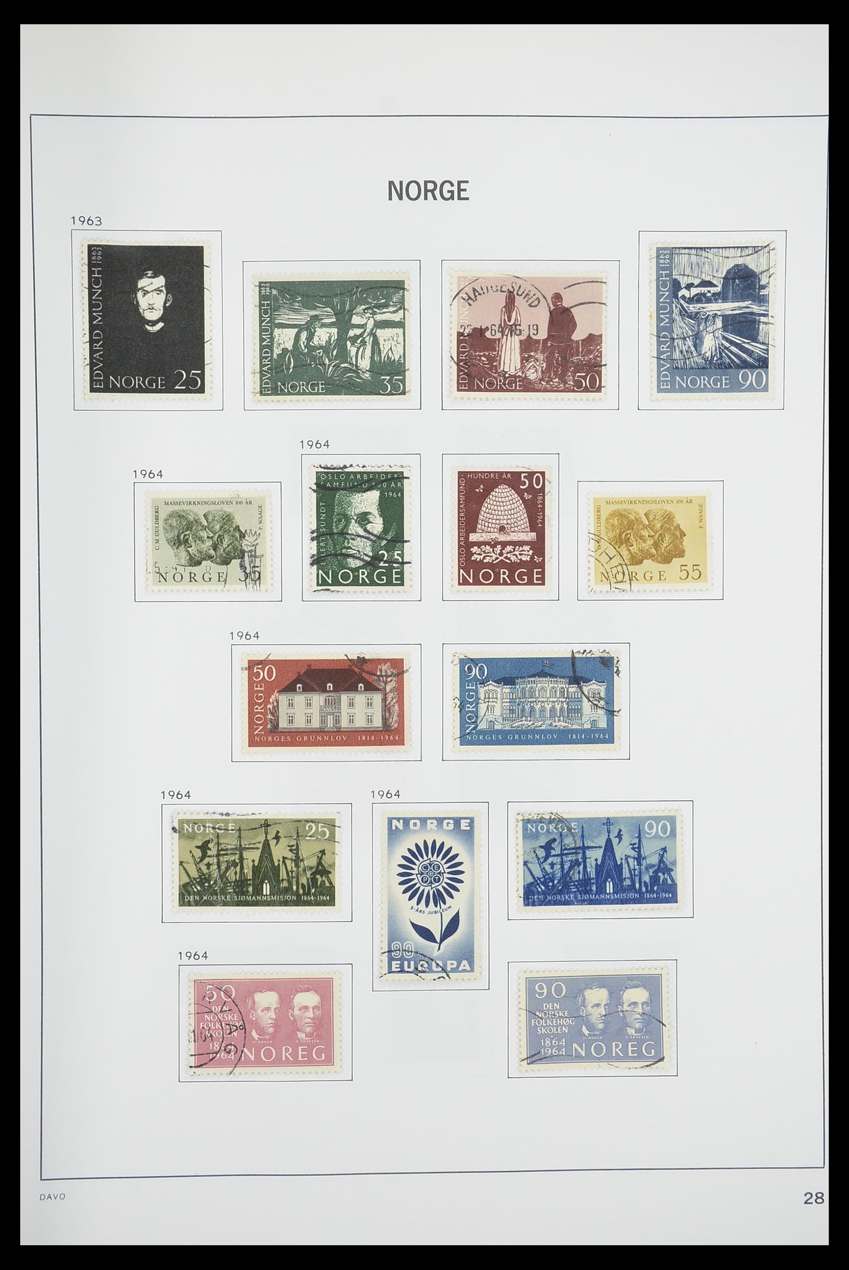 33486 032 - Postzegelverzameling 33486 Noorwegen 1856-1996.
