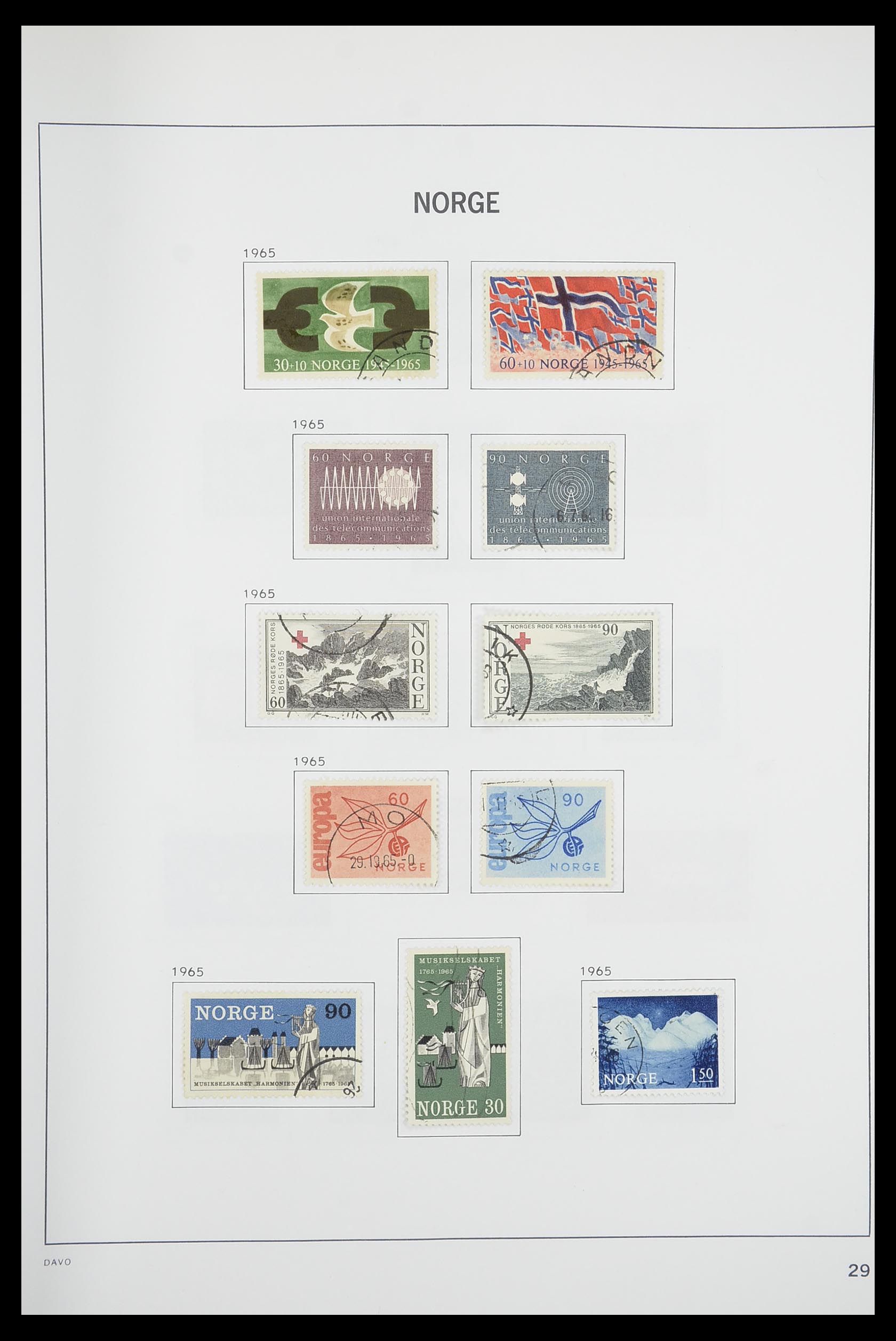 33486 033 - Postzegelverzameling 33486 Noorwegen 1856-1996.