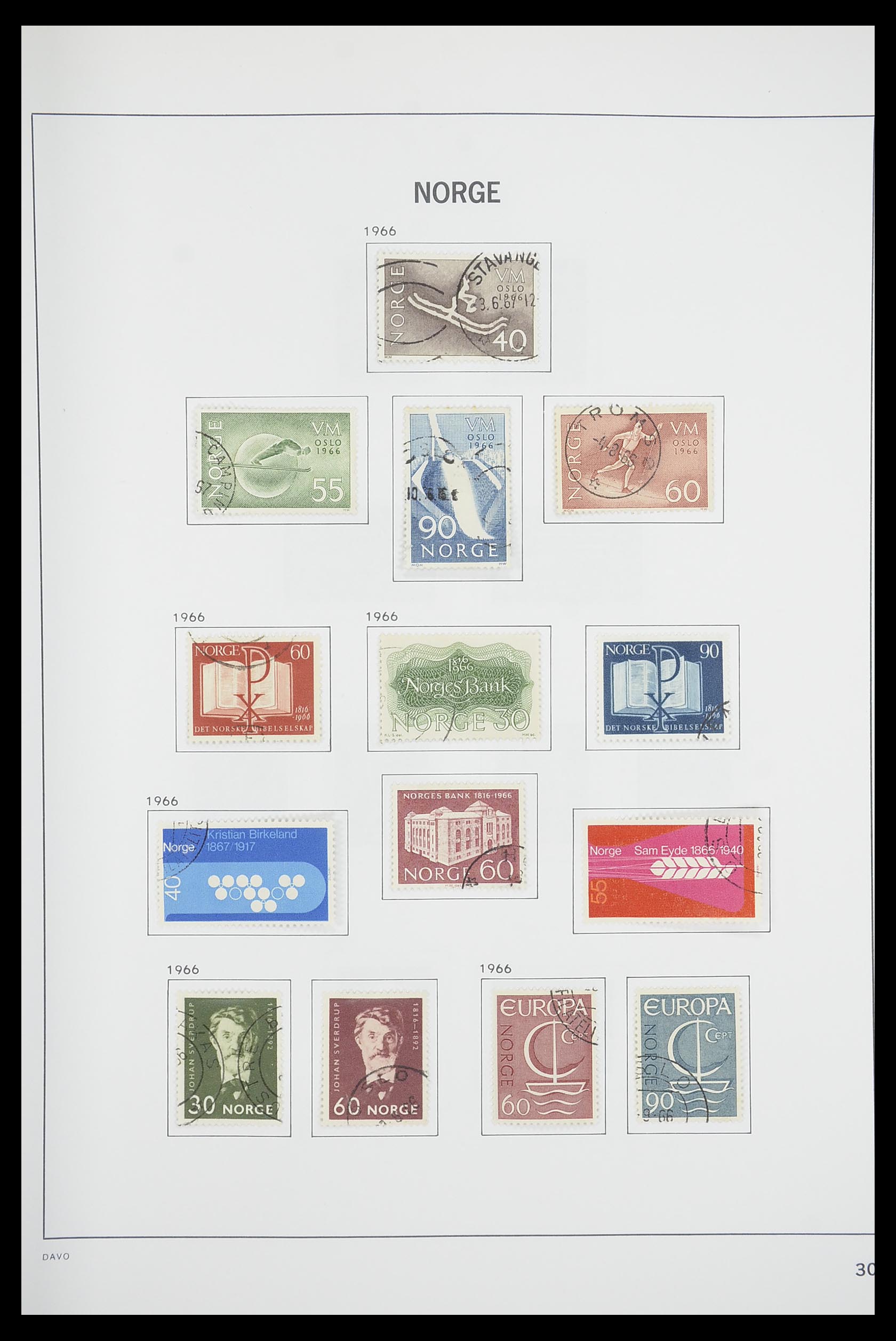 33486 034 - Postzegelverzameling 33486 Noorwegen 1856-1996.